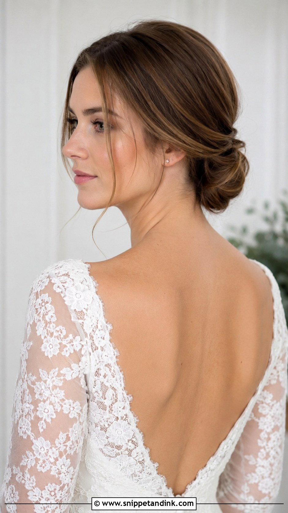 Low Chignon Wedding Updo - Snippet and Ink - 25 Wedding Hairdos