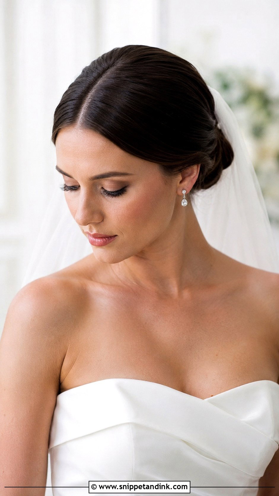 Low Chignon Wedding Updo - Snippet and Ink - 30 Hairstyles for Bride