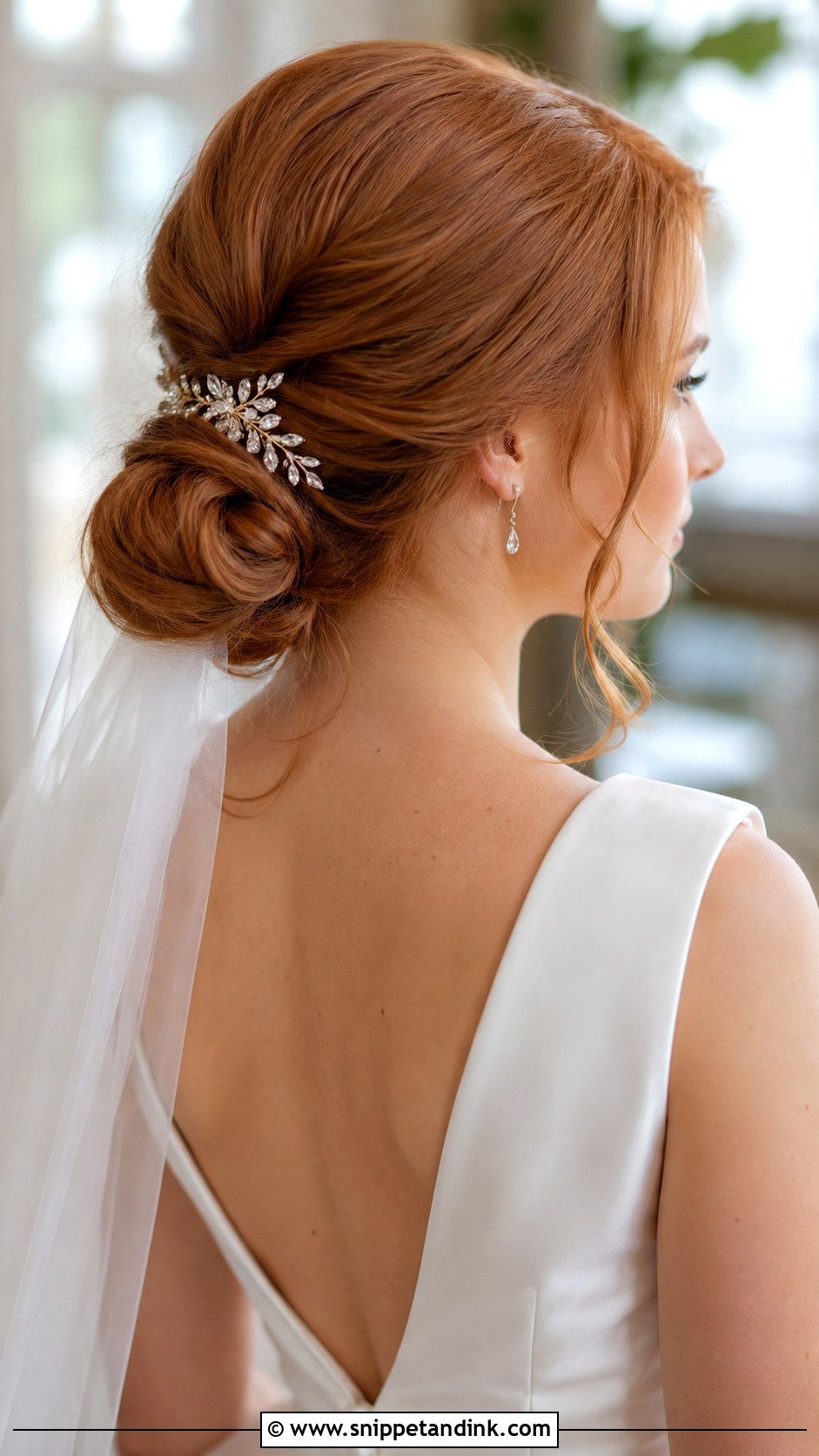 Low Chignon Wedding Updo - Snippet and Ink - 30 Hairstyles for Long Hair Wedding