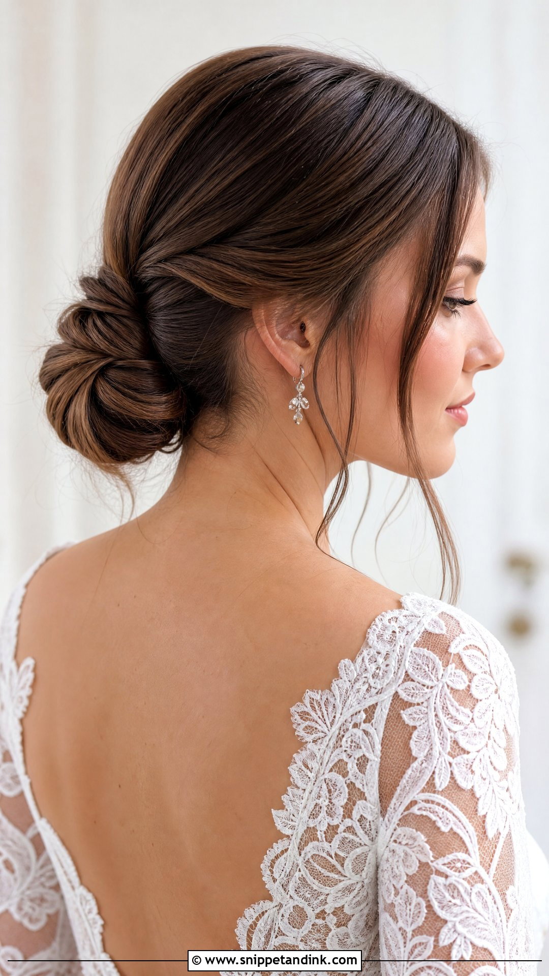 Low Chignon Wedding Updo - Snippet and Ink - 20 Hair Designs for Wedding Ideas