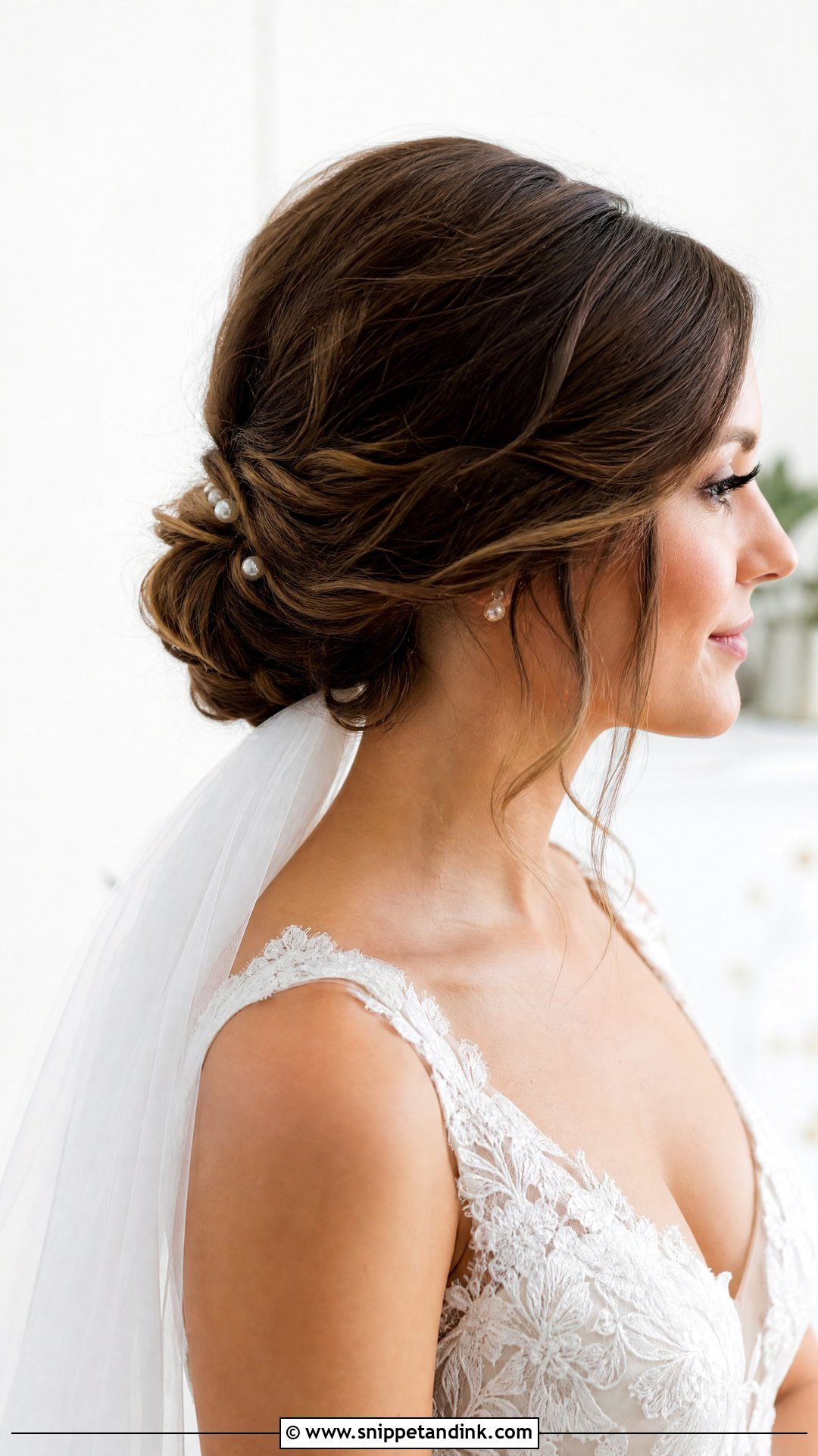 Low Chignon Wedding Updo - Snippet and Ink - 20 Wedding Hair Up Do for Bride Ideas