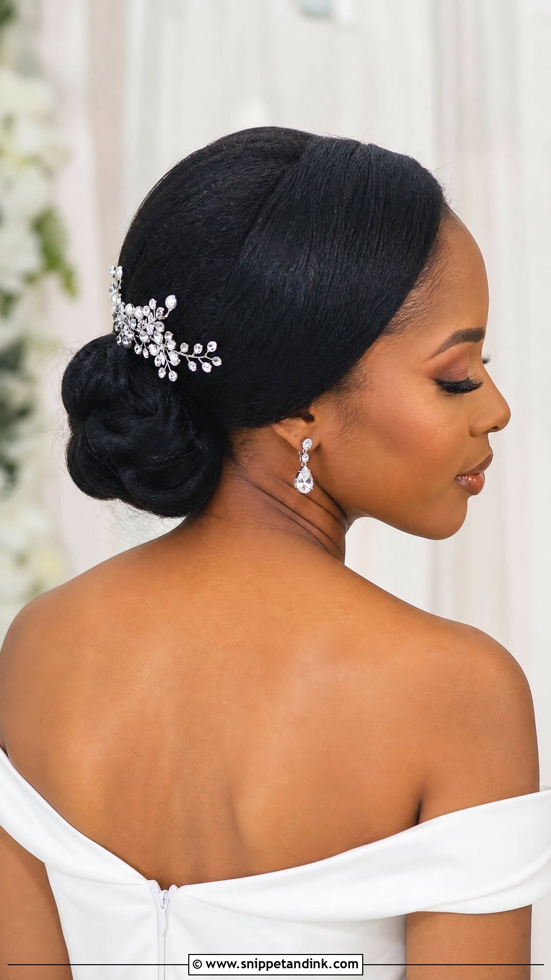 Low Chignon Wedding Updo - Snippet and Ink - 20 Wedding Updo Hairstyles Black Women