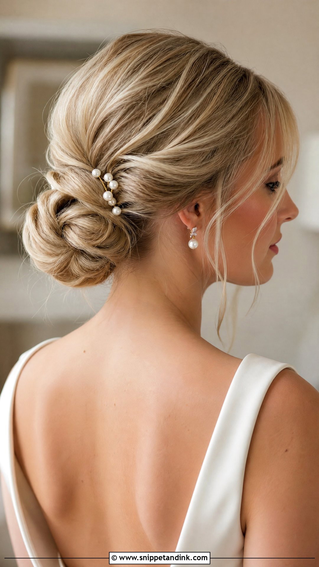 Low Chignon Wedding Updo - Snippet and Ink - 15 Classy Wedding Hair Updo Ideas