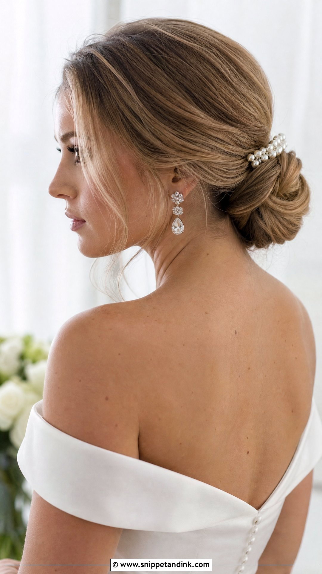 Low Chignon With Face Framing Pieces - Snippet and Ink - 20 Wedding Hairstyles Fine Hair