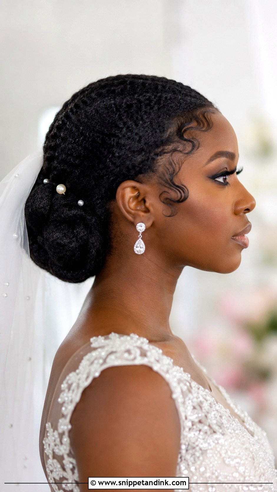 Low Chignon With Laid Edges - Snippet and Ink - 30 4c Wedding Hairstyles