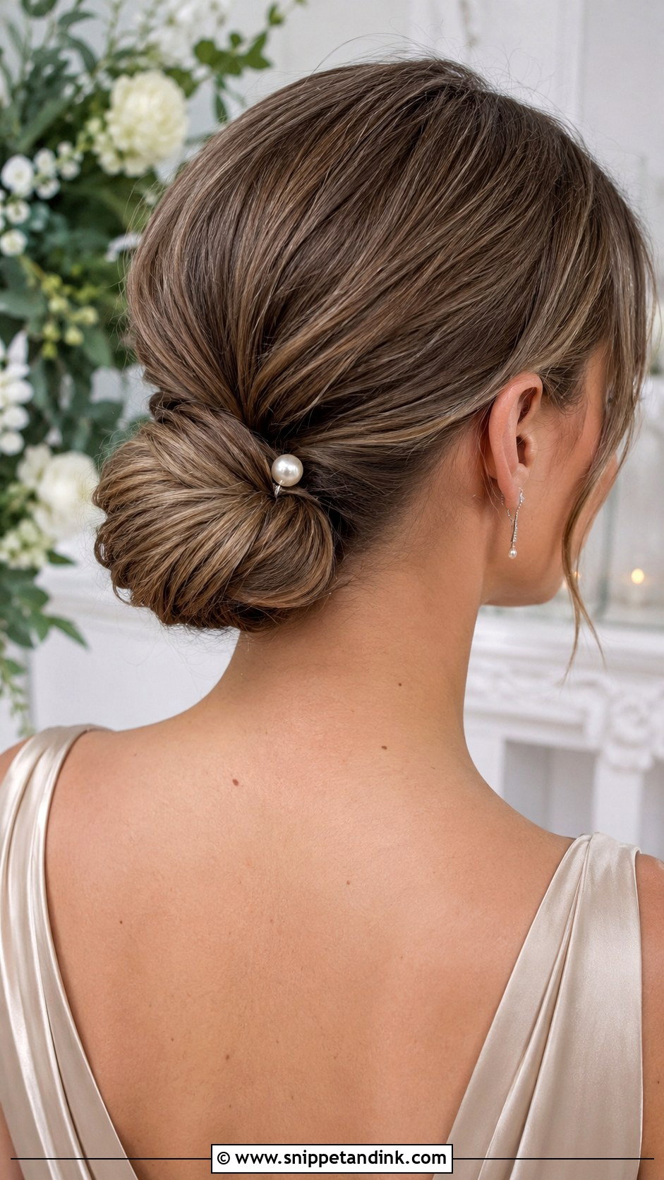 Low Chignon for Mother of the Groom - Snippet and Ink - 20 Mother of the Groom Hairstyles Medium Wedding Mom Hair