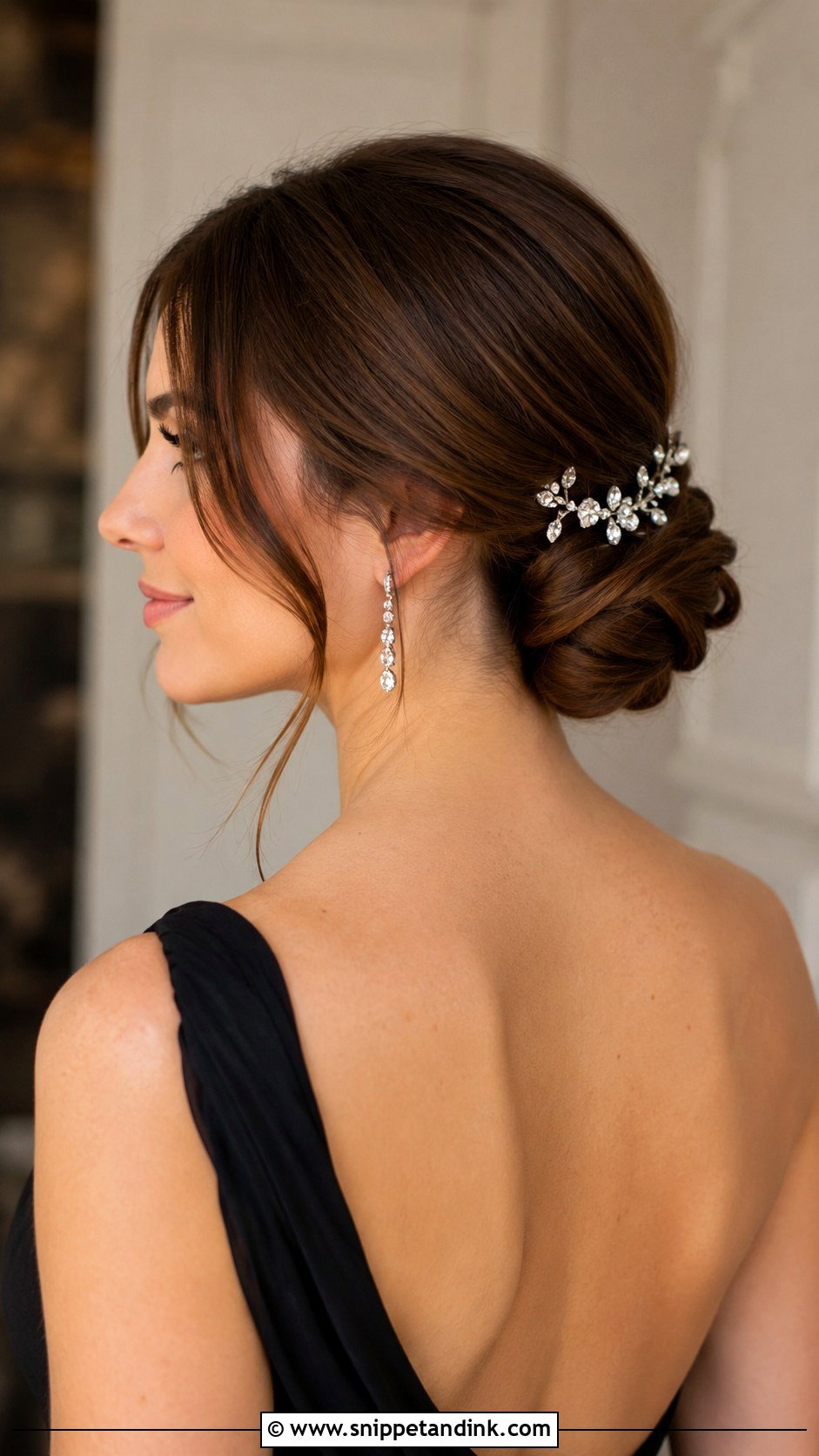 Low Chignon for Wedding Guest - Snippet and Ink - 25 Hair Styles Wedding Guest