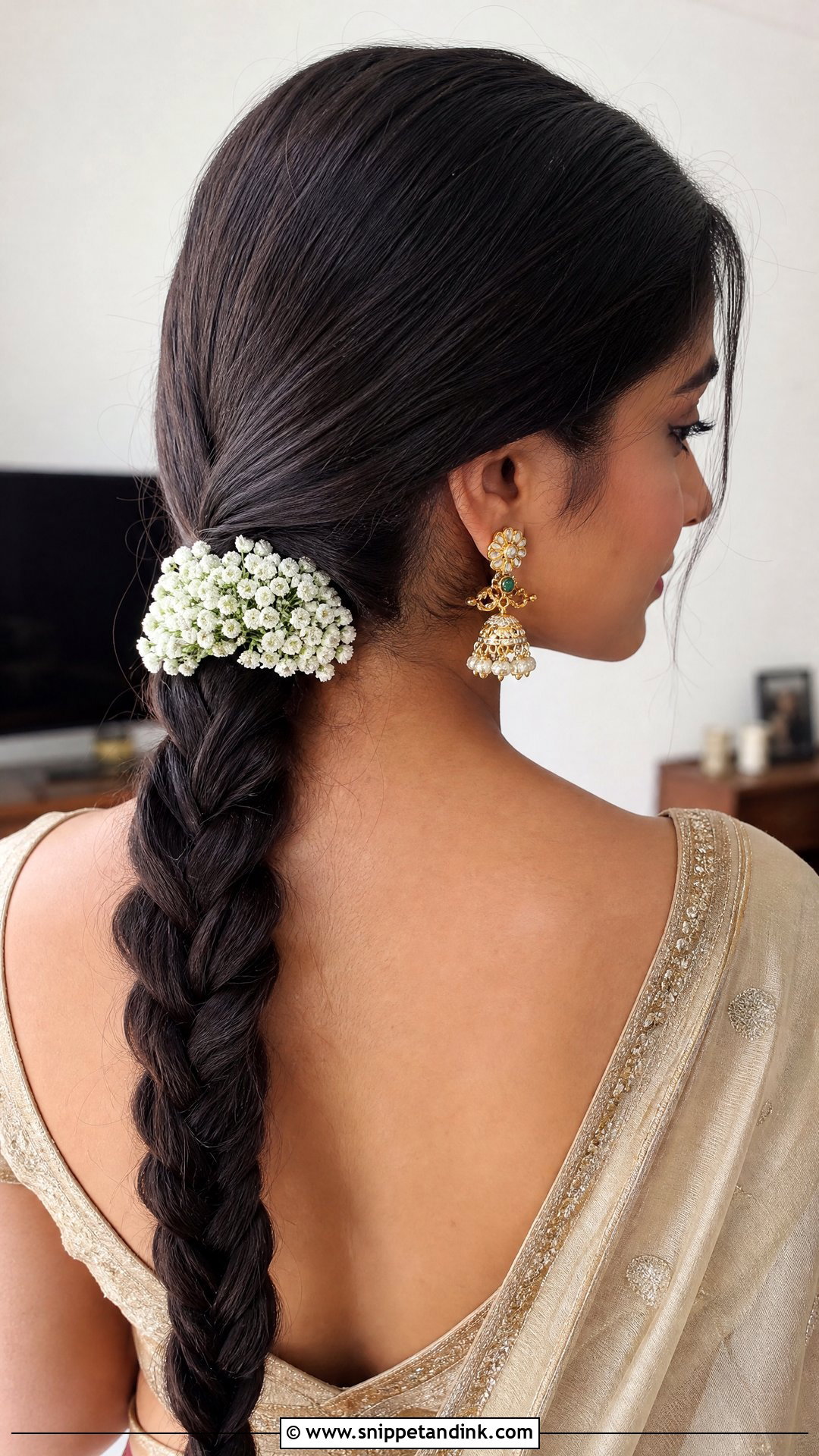 Low Fishtail Braid - Snippet and Ink - 20 Fishtail Braid Hairstyles Indian Wedding