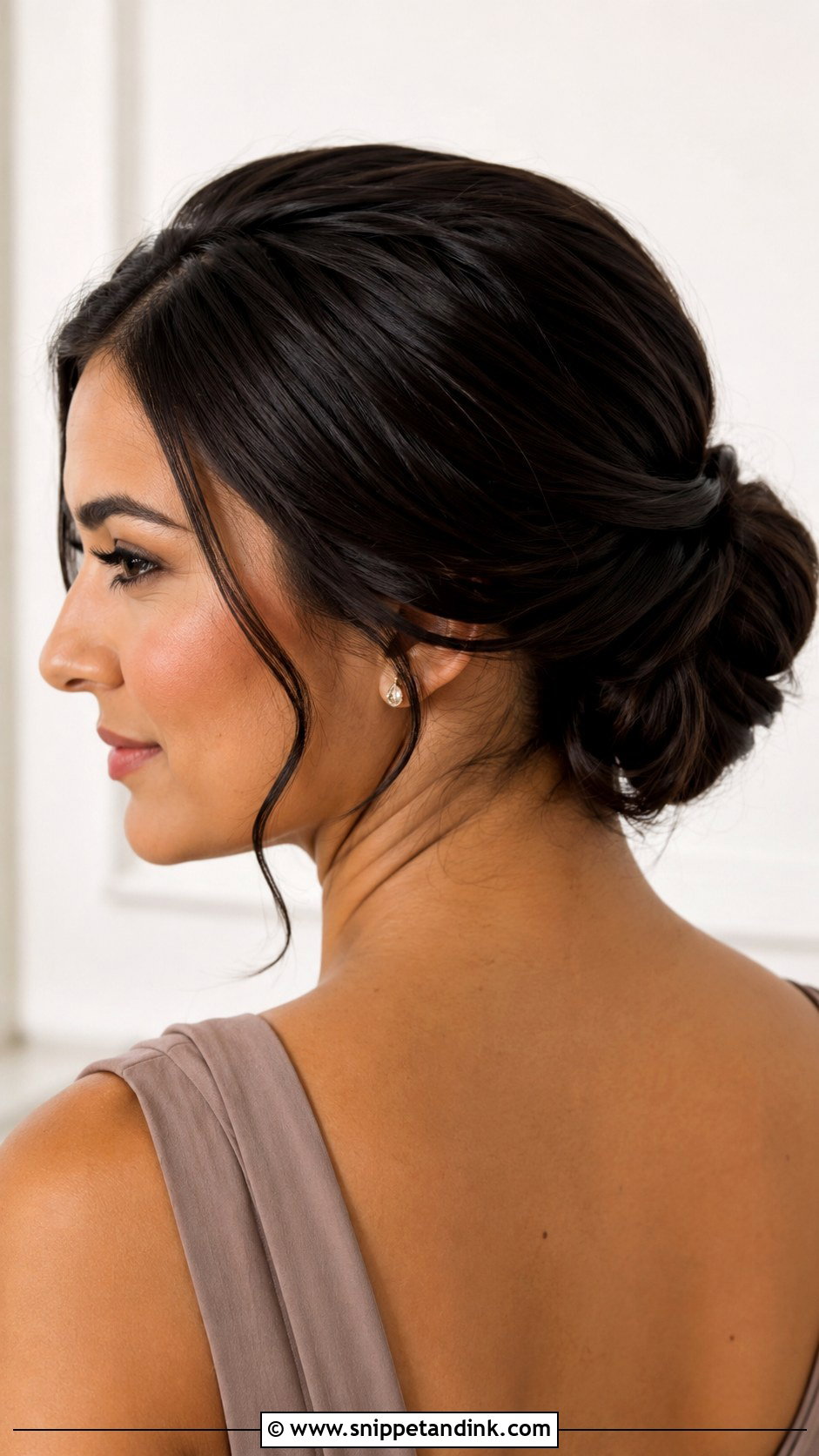 Low Knot Bridesmaid Updo - Snippet and Ink - 20 Easy Bridesmaid Hair Updo Ideas