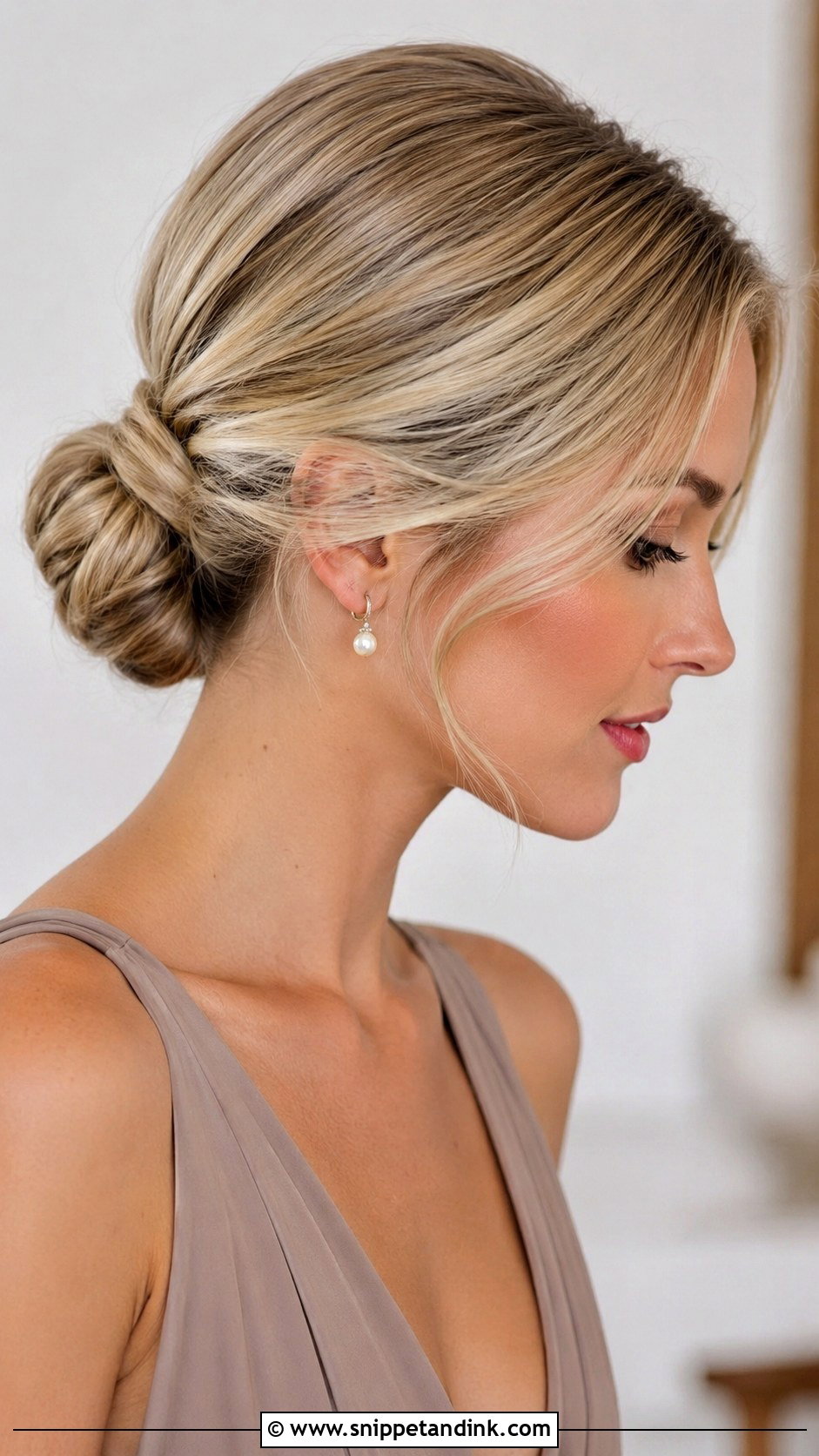 Low Knot Bridesmaid Updo - Snippet and Ink - 35 Bridesmaid Updo Hairstyles