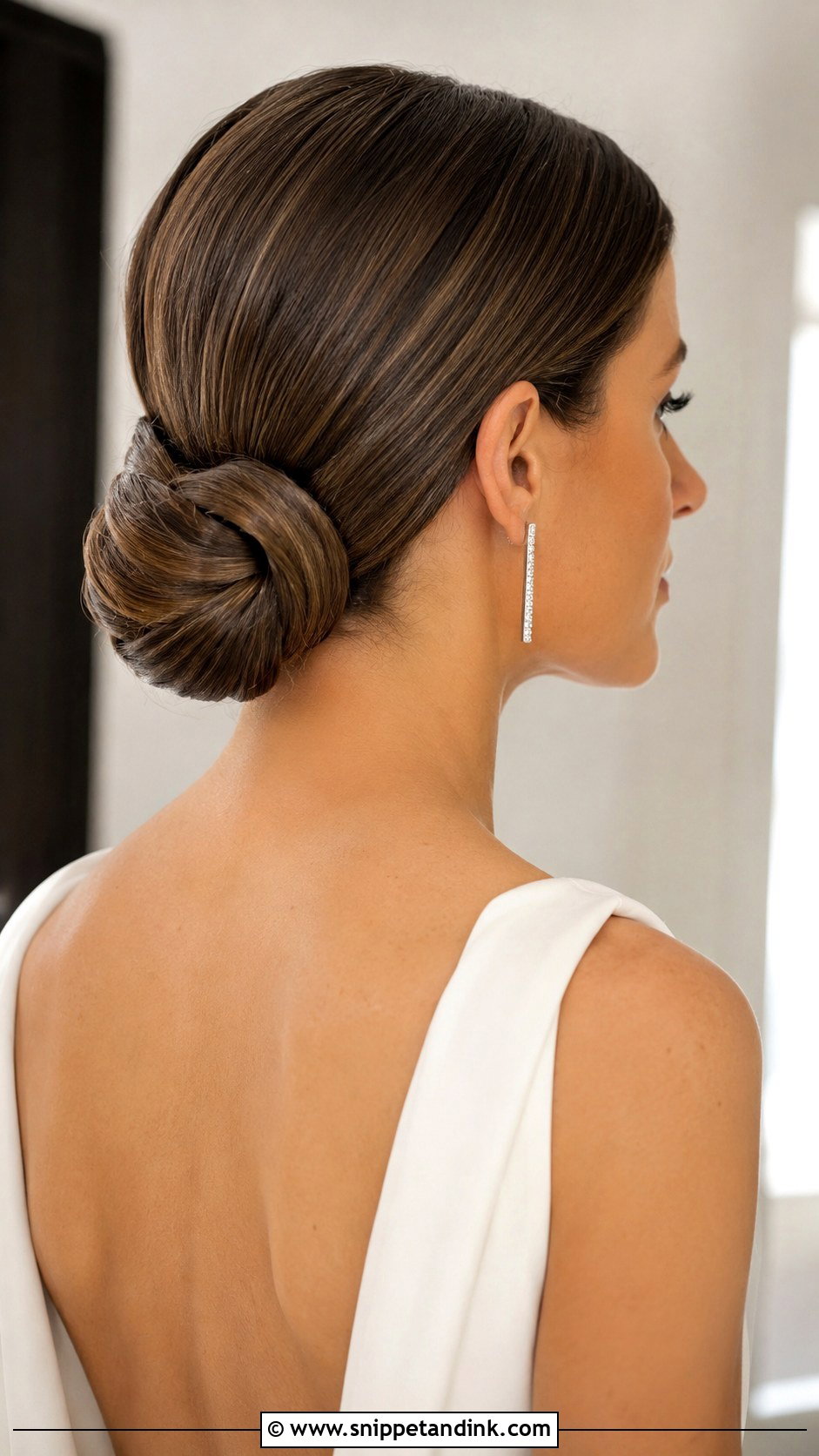 Low Knot Bun Updo - Snippet and Ink - 30 Bridal Hair Updo Ideas