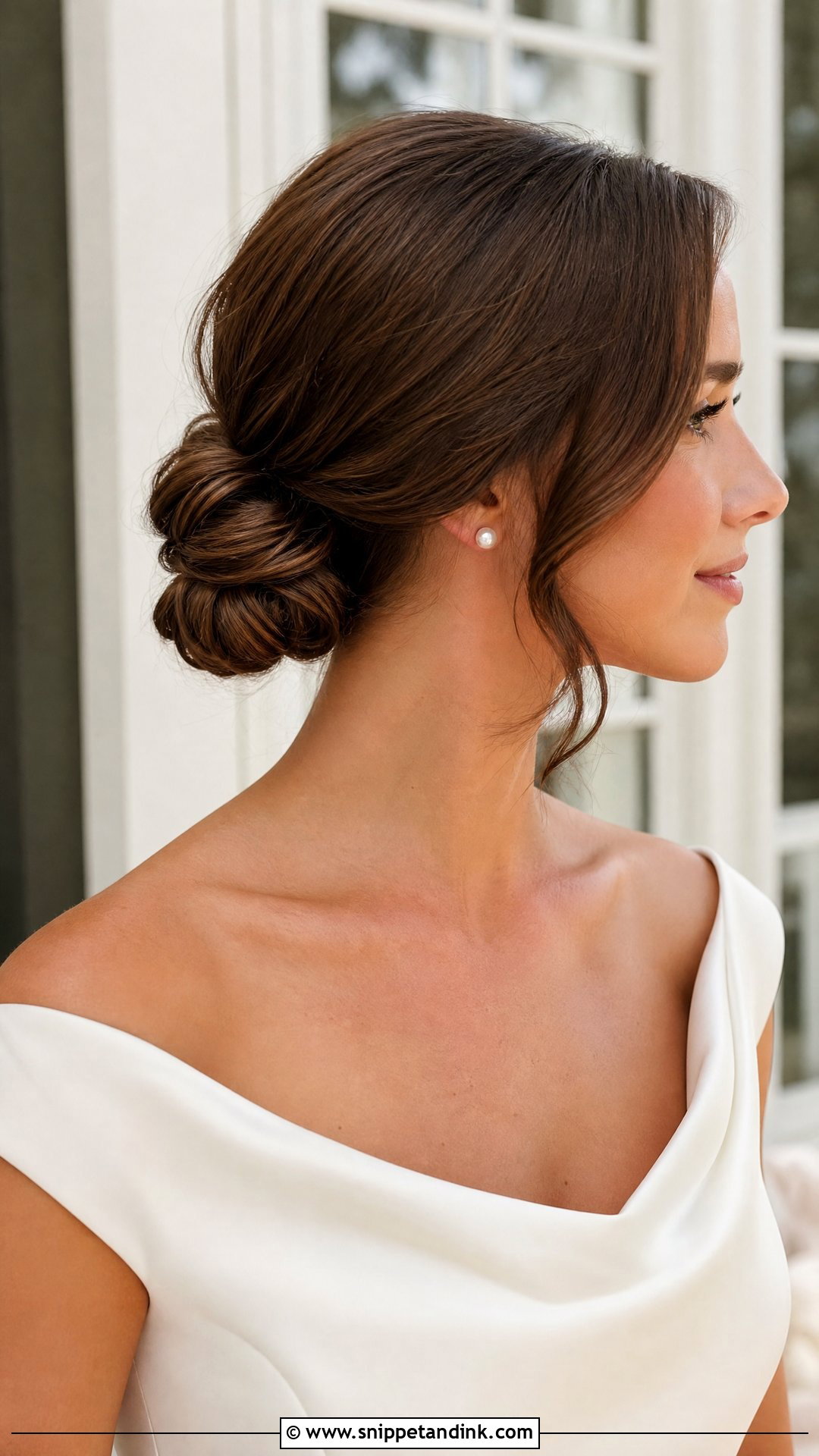 Low Knot Wedding Updo - Snippet and Ink - 15 Classy Wedding Hair Updo Ideas