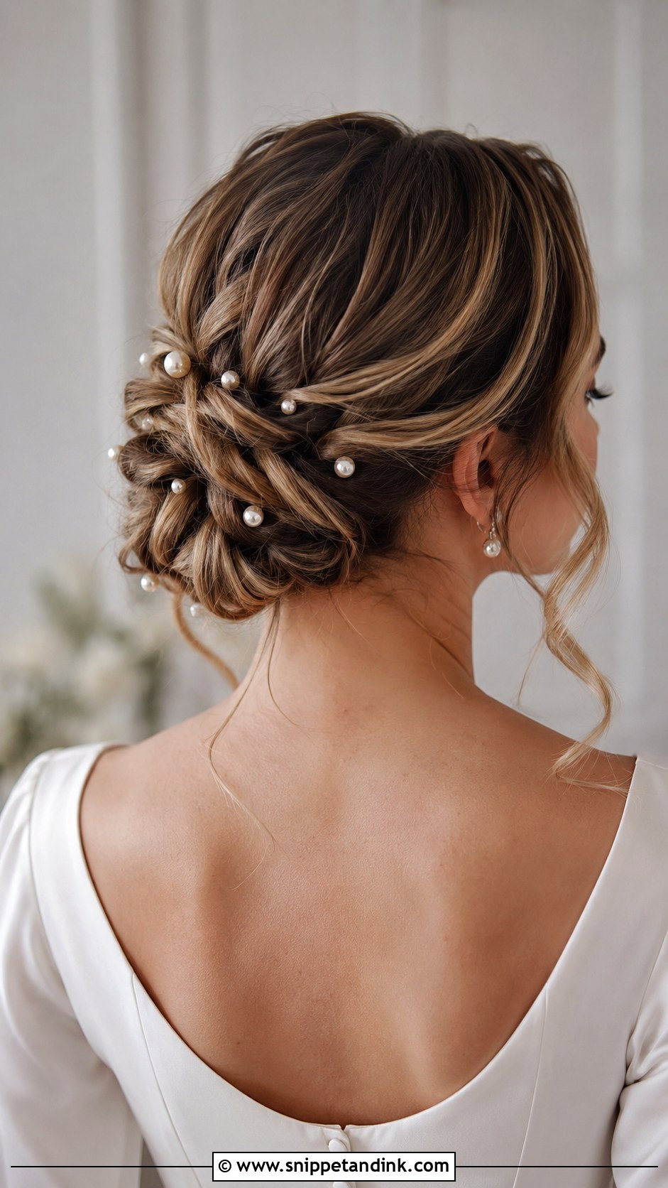 Low Knotted Bun - Snippet and Ink - 30 Brautfrisur Hochgesteckt Ideas