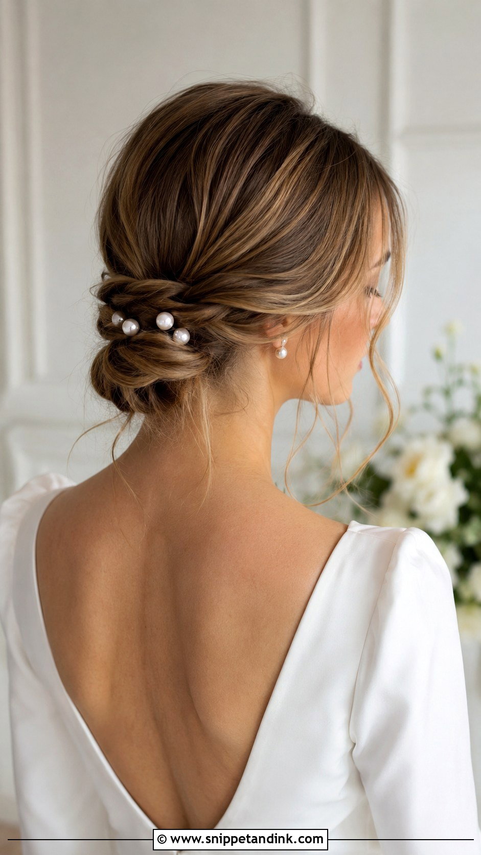 Low Knotted Bun - Snippet and Ink - 25 French Bride Hairstyles