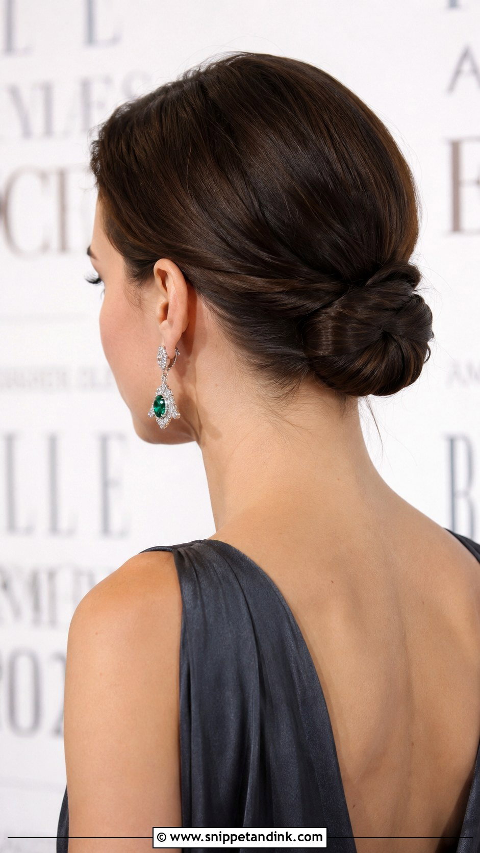 Low Knotted Bun - Snippet and Ink - 25 Mother of the Bride Hair Updo Ideas