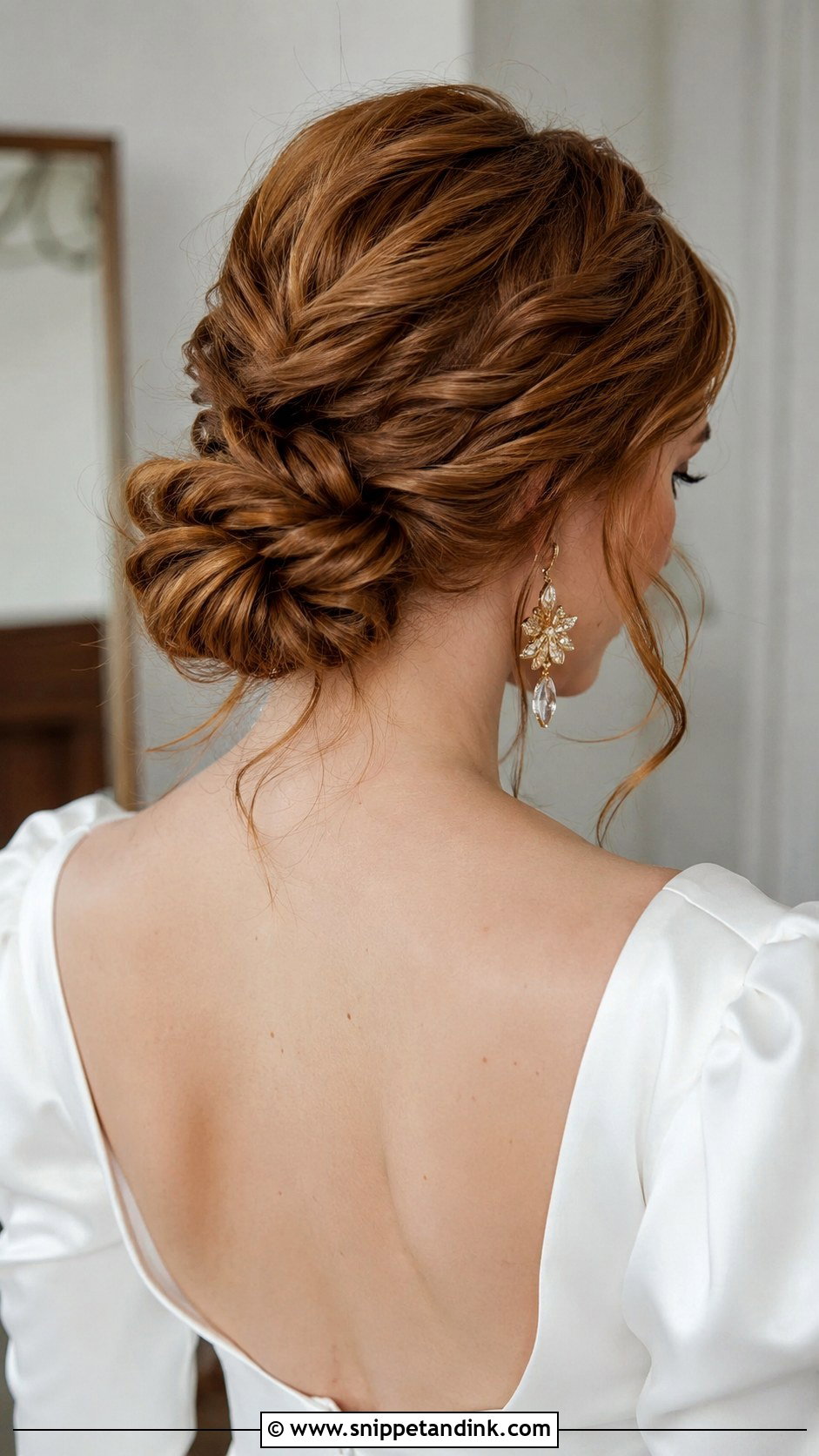 Low Knotted Bun Wedding Updo - Snippet and Ink - 20 Hair Up Styles Wedding