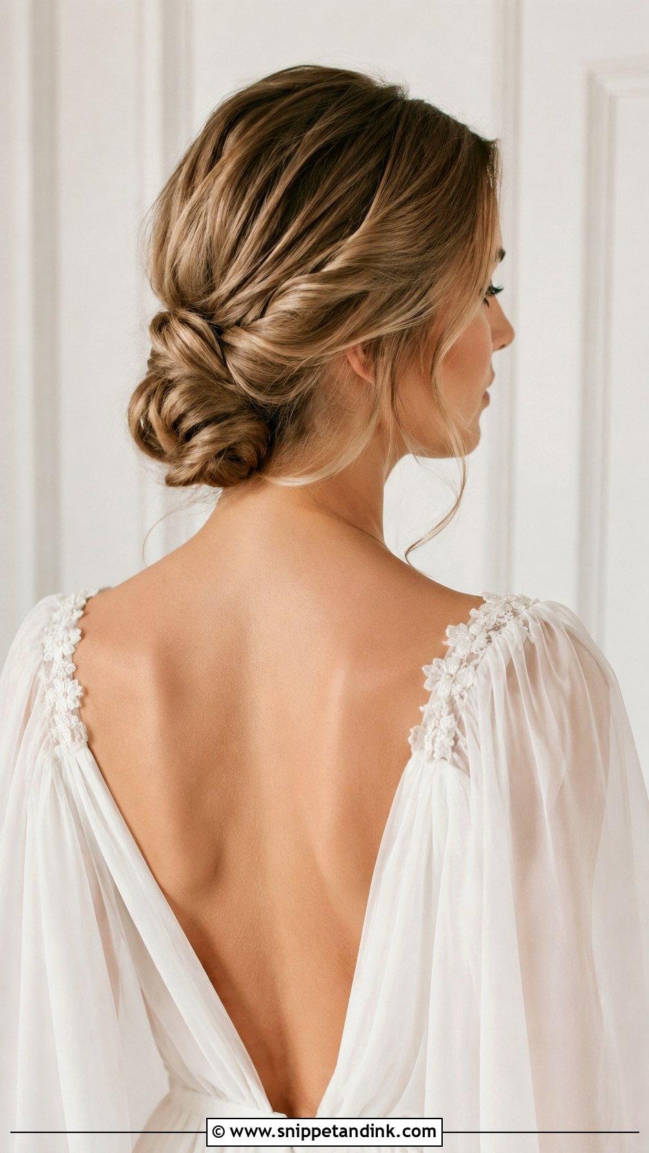 Low Knotted Updo - Snippet and Ink - 25 Elegant Bridal Hair Updo Ideas