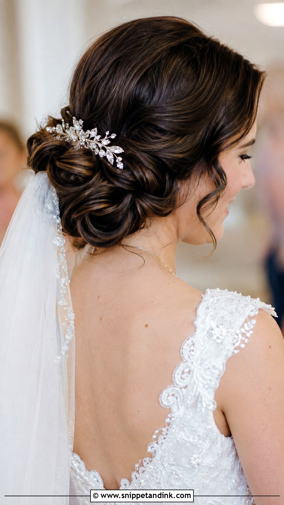 Low Looped Updo - Snippet and Ink - 35 Simple Wedding Hairstyles