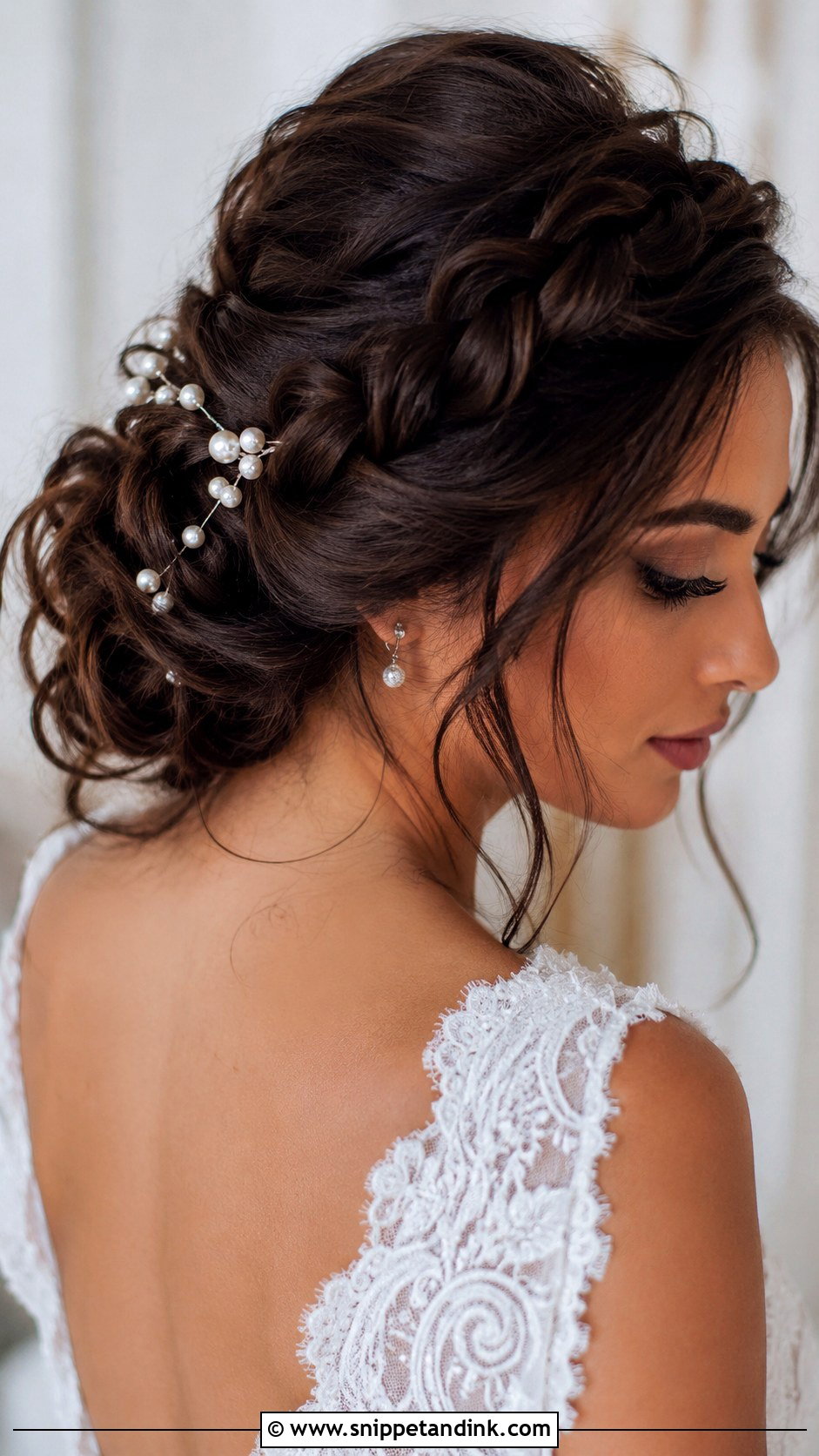 Low Loose Braided Wedding Updo - Snippet and Ink - 15 Low Loose Updo Wedding Ideas
