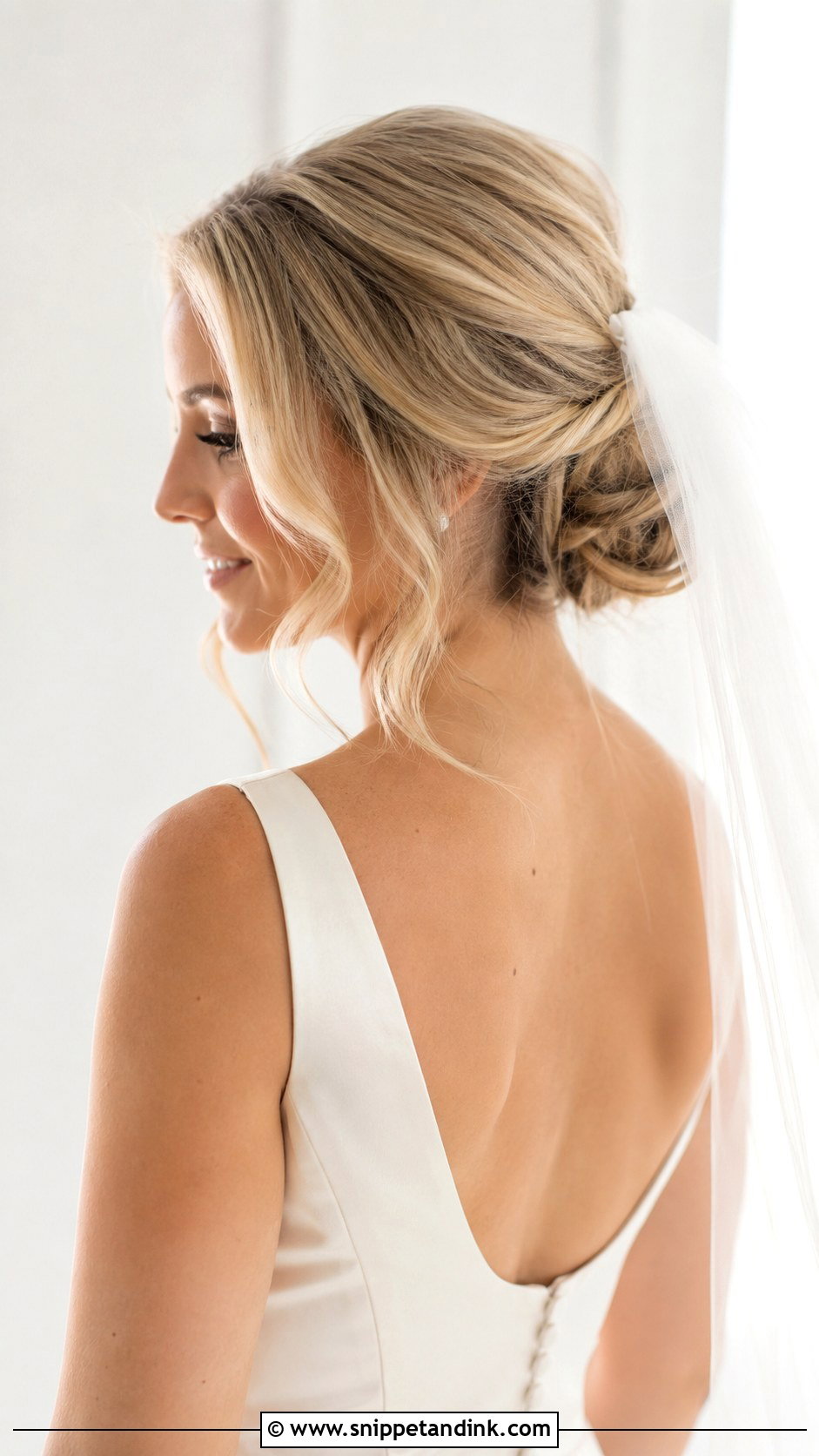 Low Loose Bun Wedding Hair - Snippet and Ink - 20 Loose Bun Hairstyles Wedding