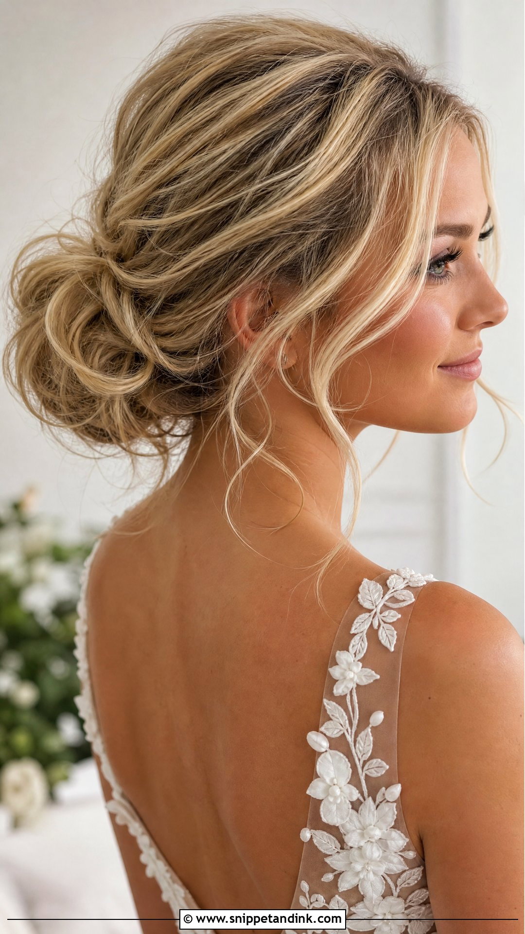 Low Loose Bun - Snippet and Ink - 20 Minimal Wedding Hairstyle Ideas
