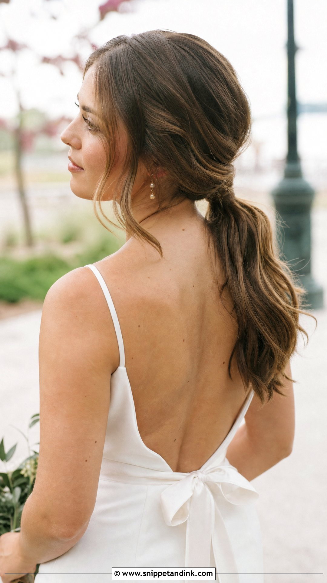 Low Loose Ponytail - Snippet and Ink - 20 Country Wedding Hairstyles