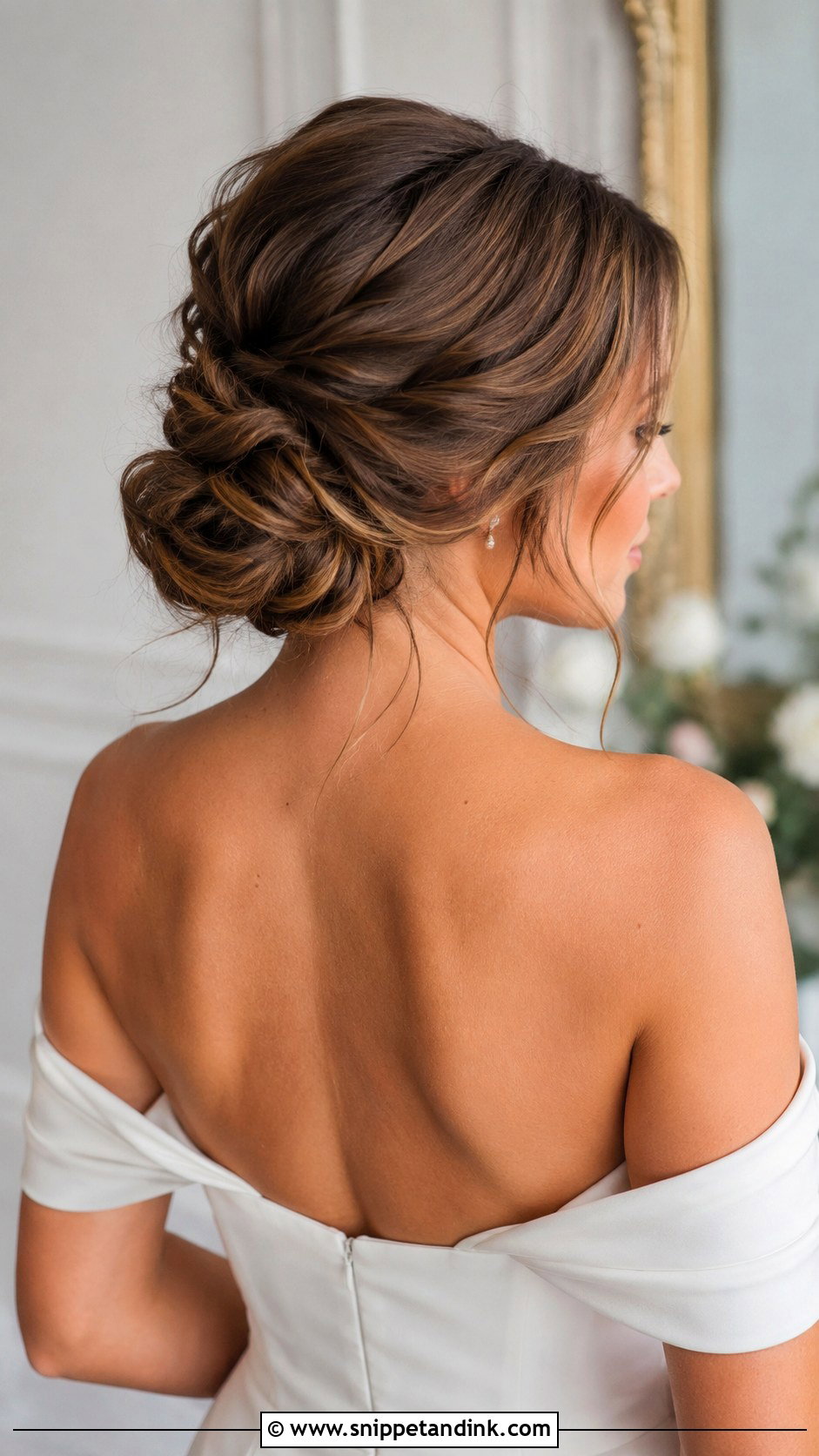 Low Loose Twisted Wedding Updo - Snippet and Ink - 15 Low Loose Updo Wedding Ideas