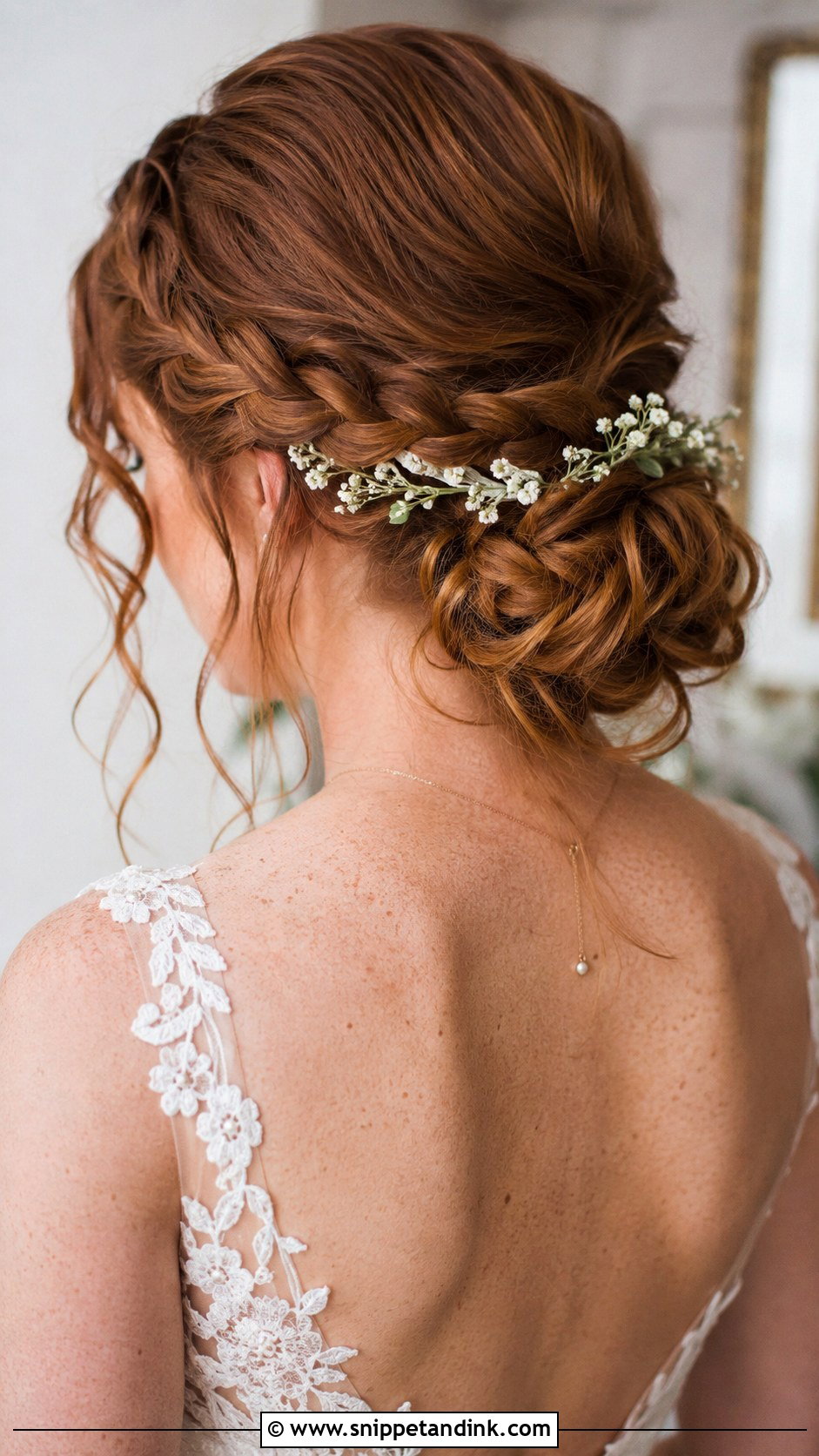 Low Messy Bun With Braids - Snippet and Ink - 20 Messy Bun Wedding Hairstyles