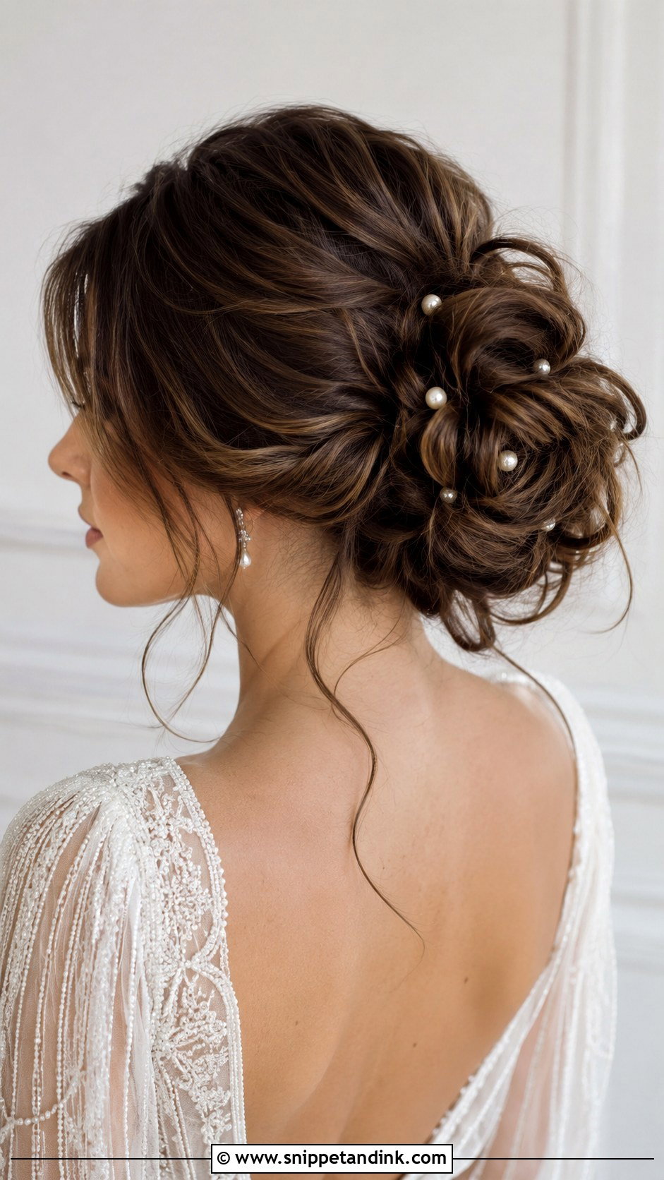 Low Messy Bun for Wedding - Snippet and Ink - 25 Messy Bun for Wedding Ideas