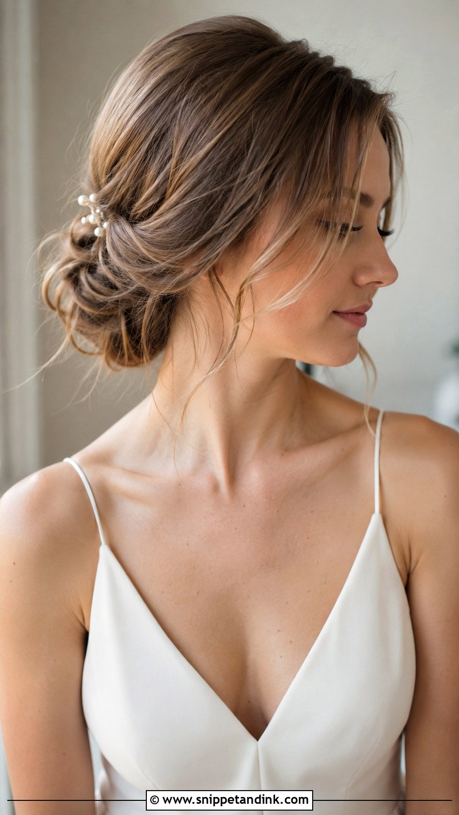 Low Messy Updo For Thin Hair - Snippet and Ink - 15 Low Messy Updo Wedding Ideas