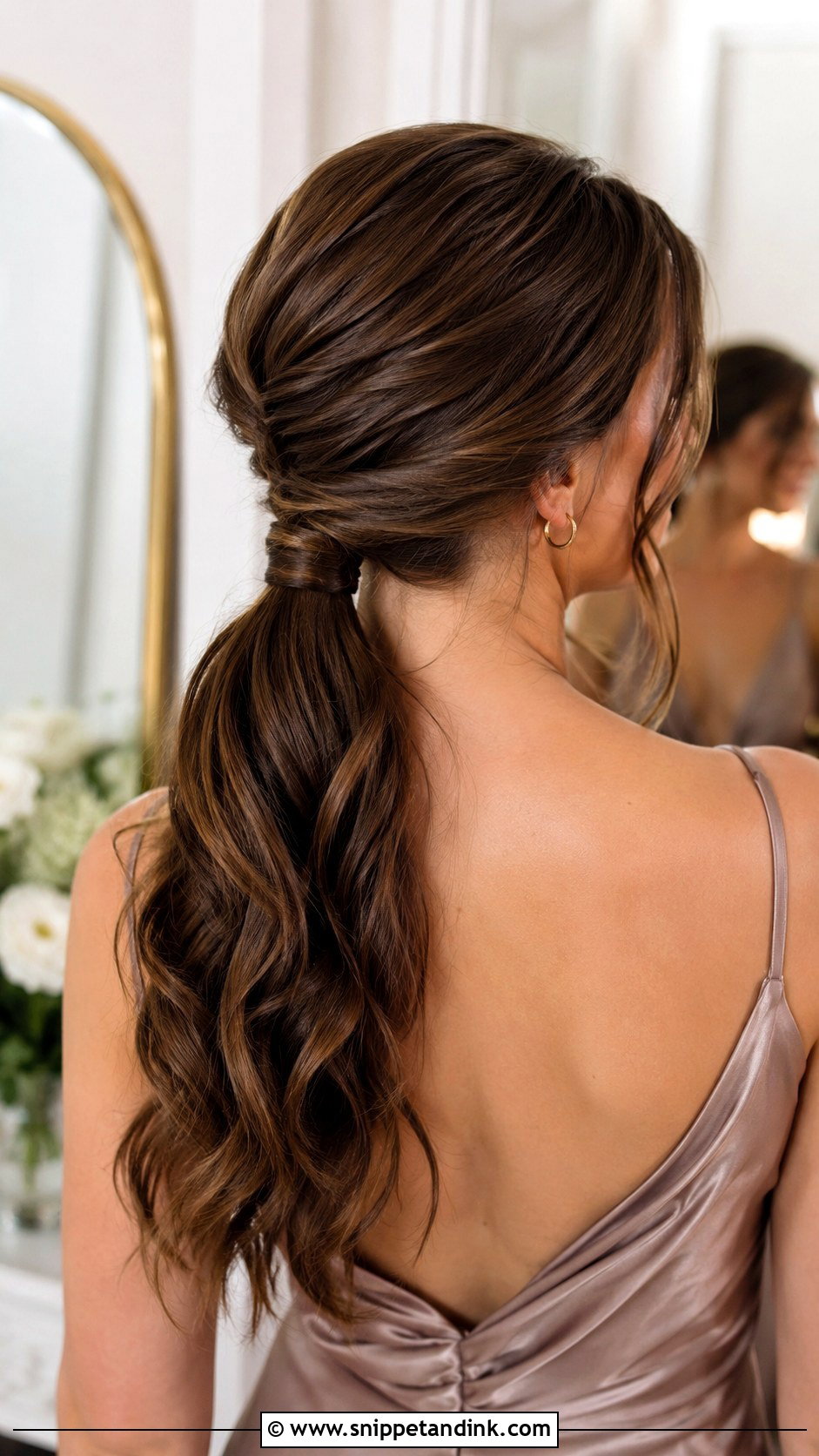 Low Ponytail Bridesmaid Hair - Snippet and Ink - 20 Modern Bridesmaid Hair Ideas