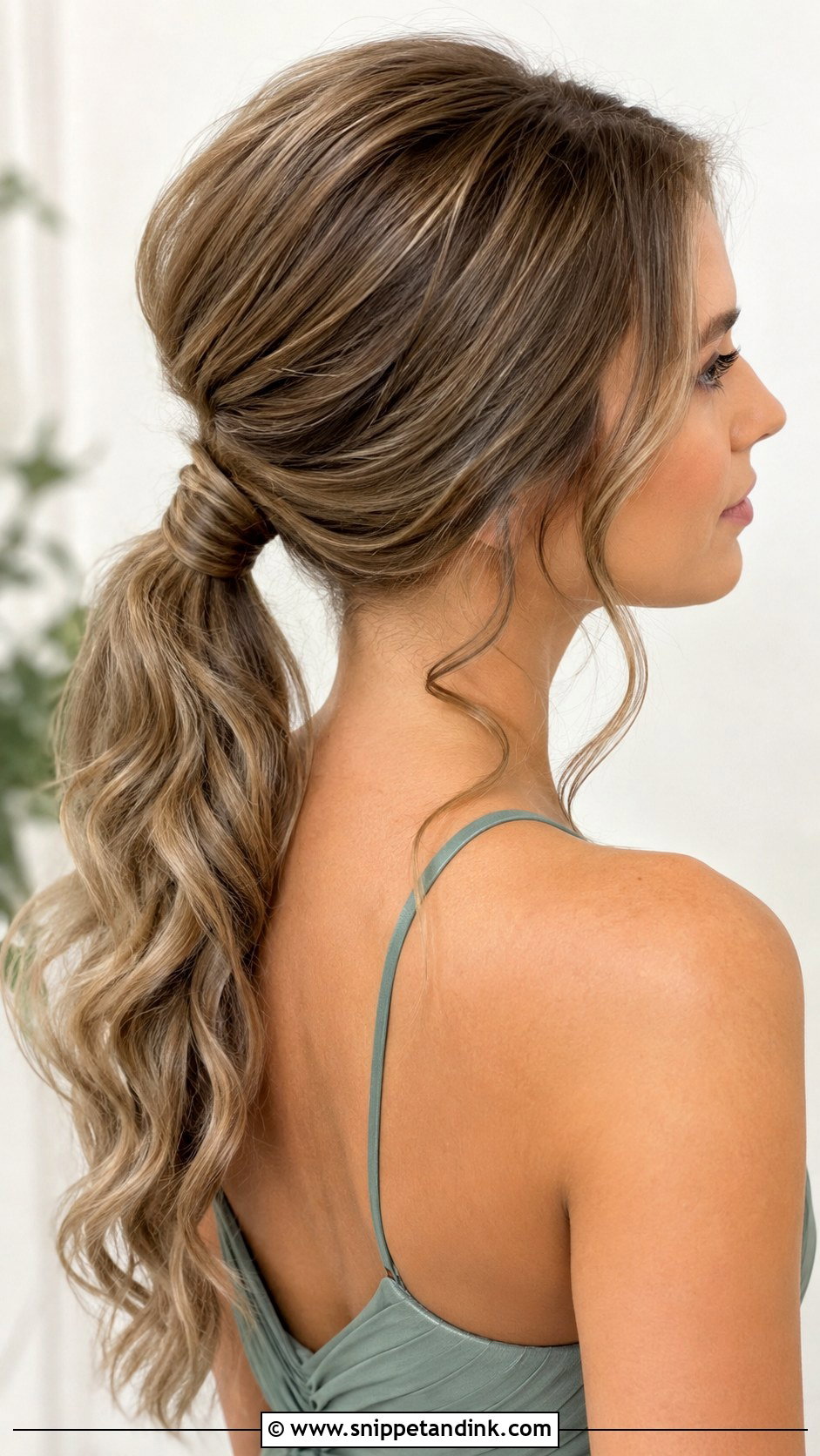 Low Ponytail Bridesmaid Hair - Snippet and Ink - 25 Simple Bridesmaid Hairdo Ideas