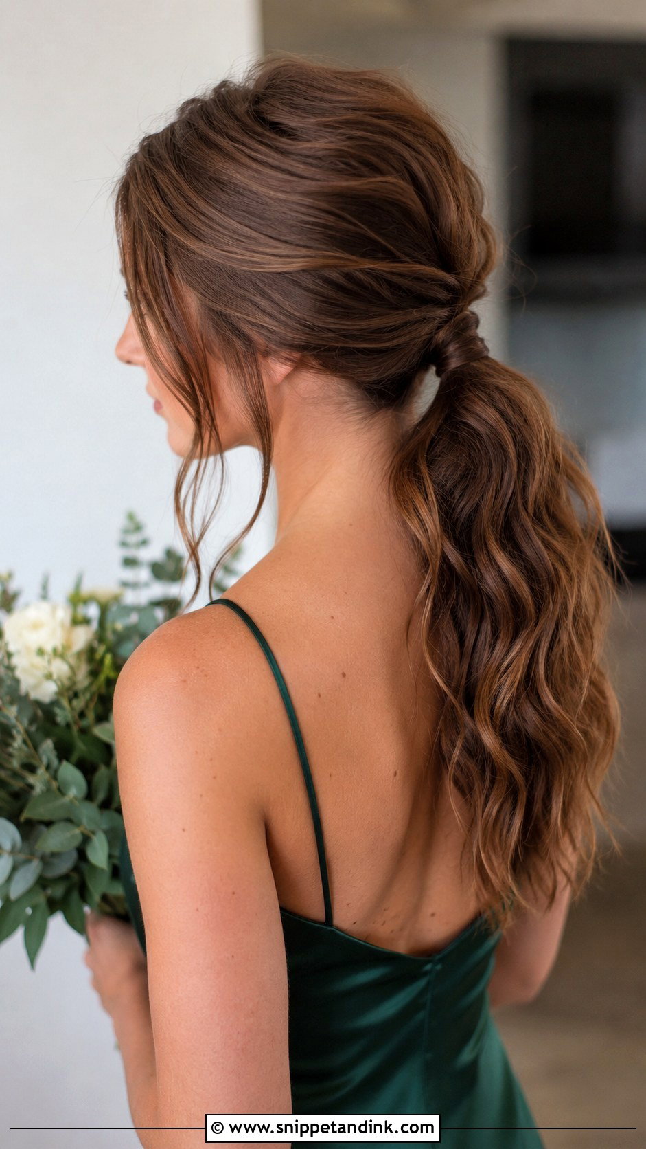 Low Ponytail Bridesmaid Hair - Snippet and Ink - 25 Wedding Hair for Bridesmaids Ideas