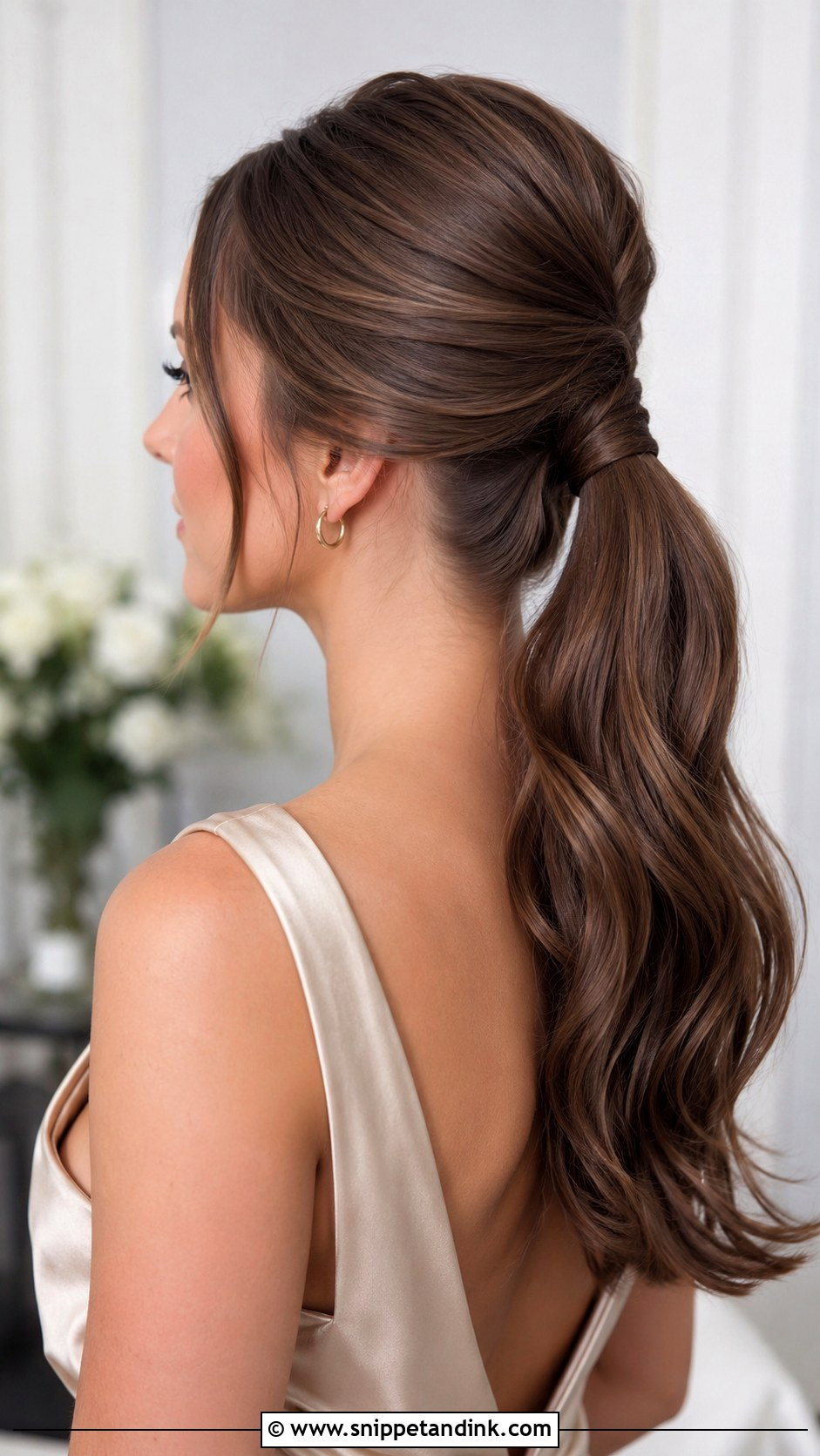Low Ponytail Bridesmaid Hair - Snippet and Ink - 30 Bridesmaid Hair Styles