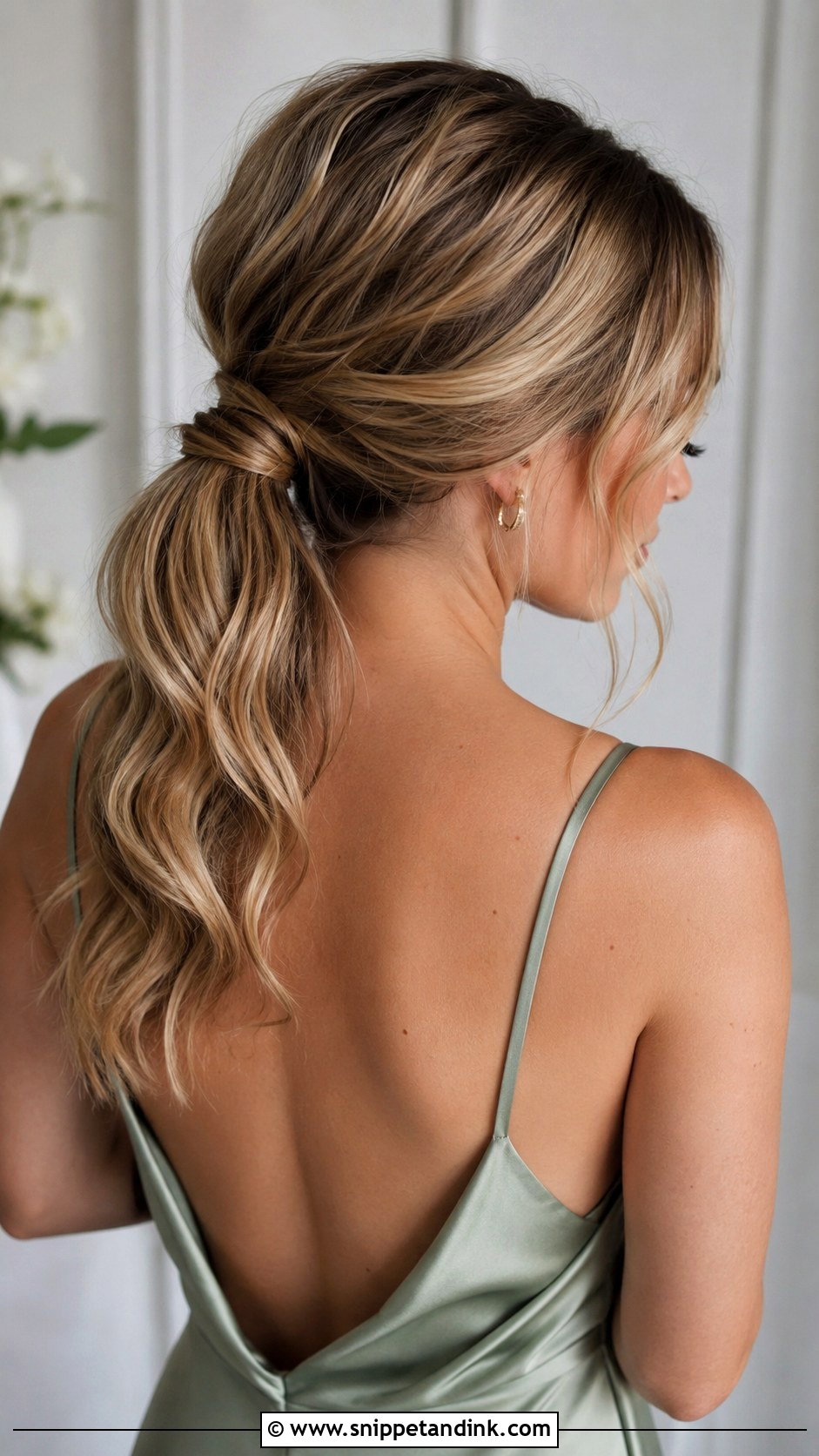 Low Ponytail Bridesmaid Hairstyle - Snippet and Ink - 30 Bridesmaid Hairstyles Ponytail