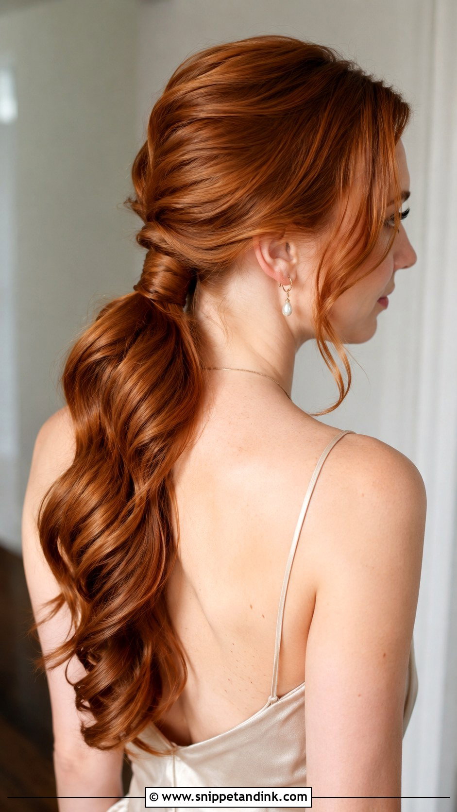Low Ponytail Bridesmaid Updo For Long Hair - Snippet and Ink - 20 Bridesmaid Hair Updo Long Ideas