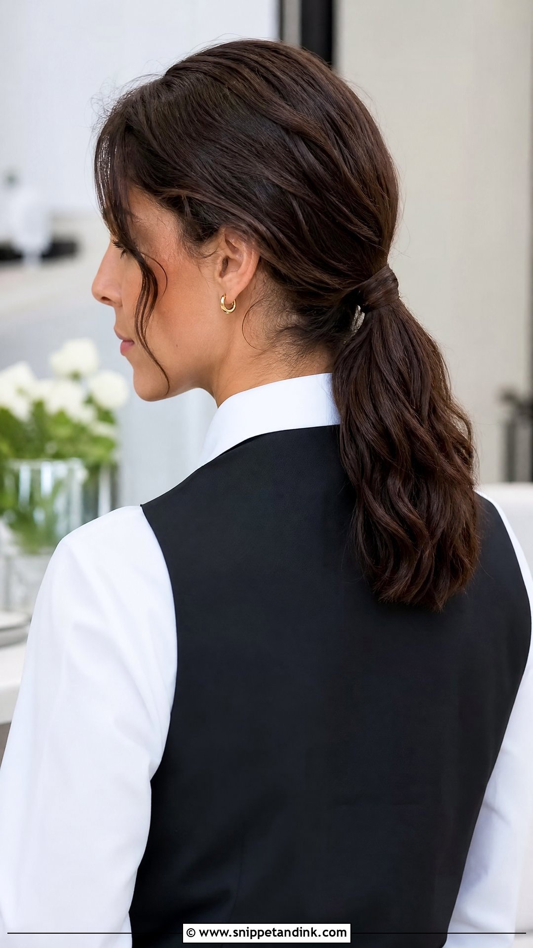 Low Ponytail For Catering - Snippet and Ink - 15 Catering Hairstyles