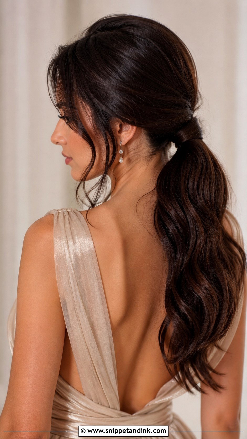 Low Ponytail For Wedding - Snippet and Ink - 15 Sister of the Bride Hairdo Ideas