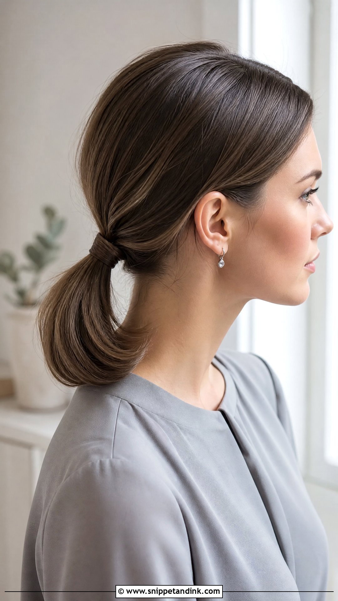 Low Ponytail Hairstyle - Snippet and Ink - 20 Non Bridal Hairstyles