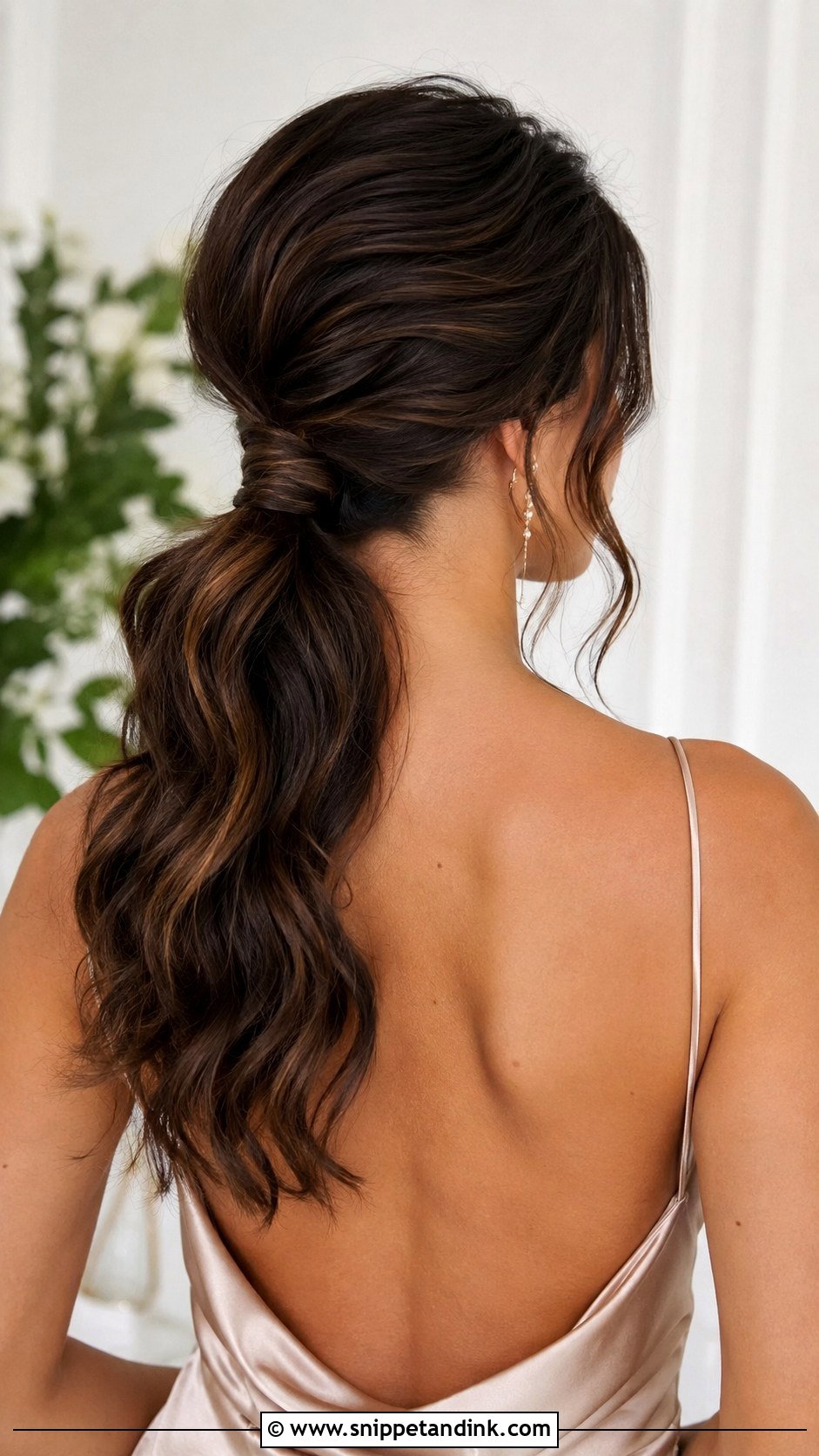 Low Ponytail Updo Bridesmaid Hair - Snippet and Ink - 25 Bridesmaids Hairstyles Updo