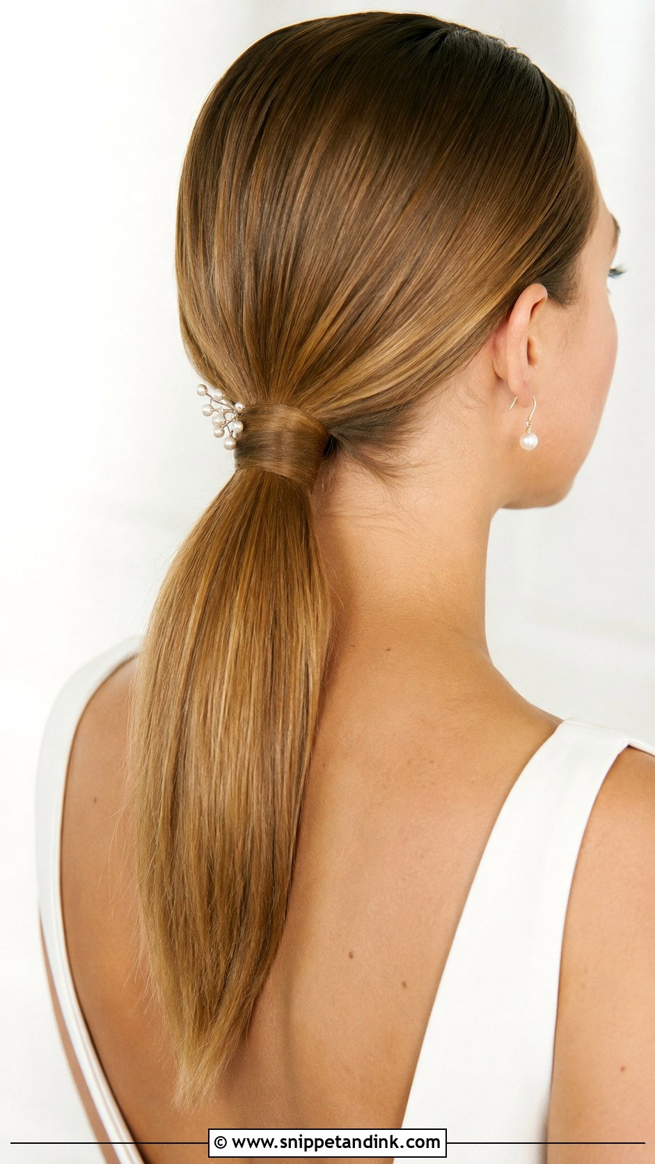 Low Ponytail Updo - Snippet and Ink - 25 Elegant Bridal Hair Updo Ideas