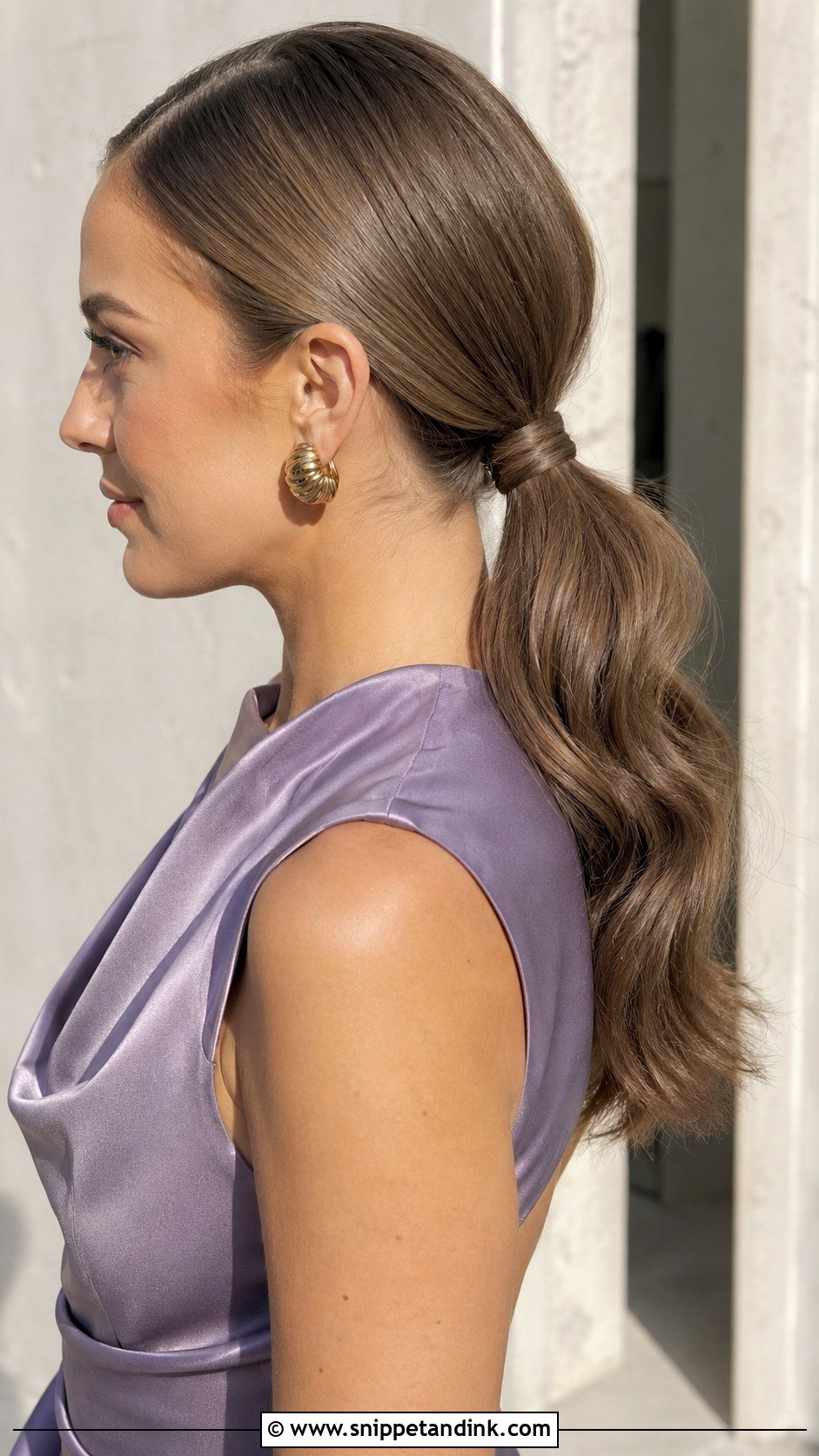 Low Ponytail Wedding Guest Hair - Snippet and Ink - 20 Hair Do Wedding Guest Ideas