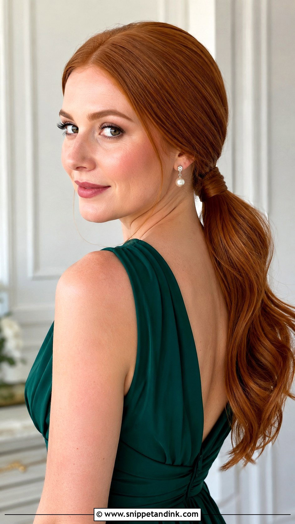 Low Ponytail Wedding Guest Hairstyle - Snippet and Ink - 15 Simple Hairstyle Wedding Guest Ideas