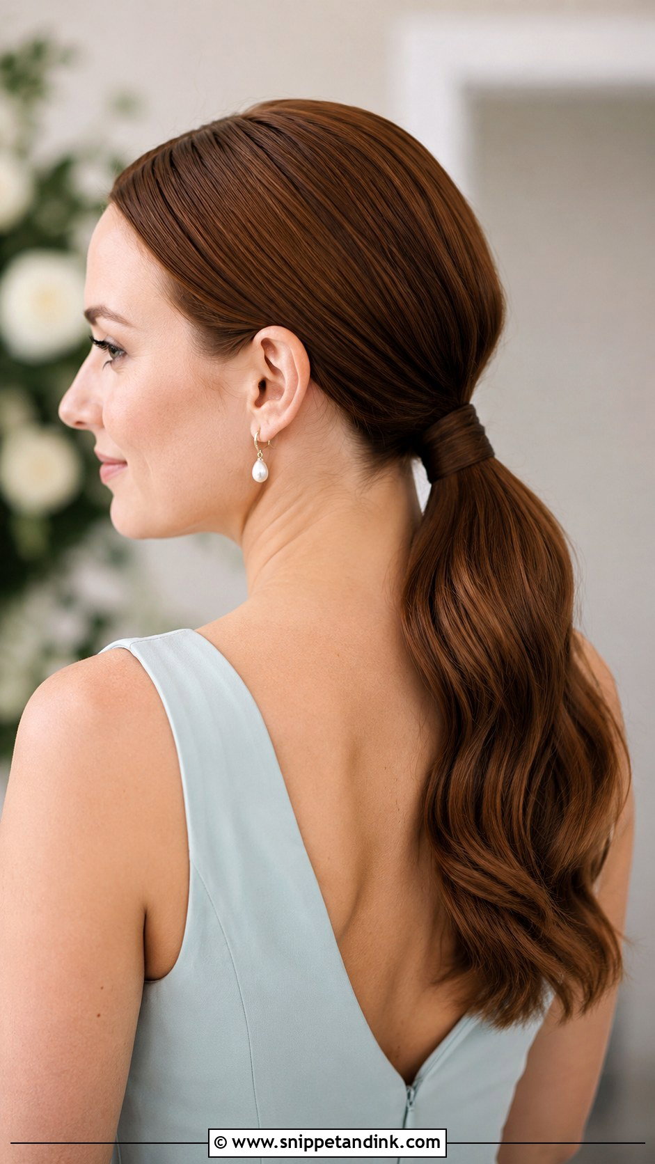 Low Ponytail Wedding Guest Hairstyle - Snippet and Ink - 15 Summer Hairstyles for Wedding Guest
