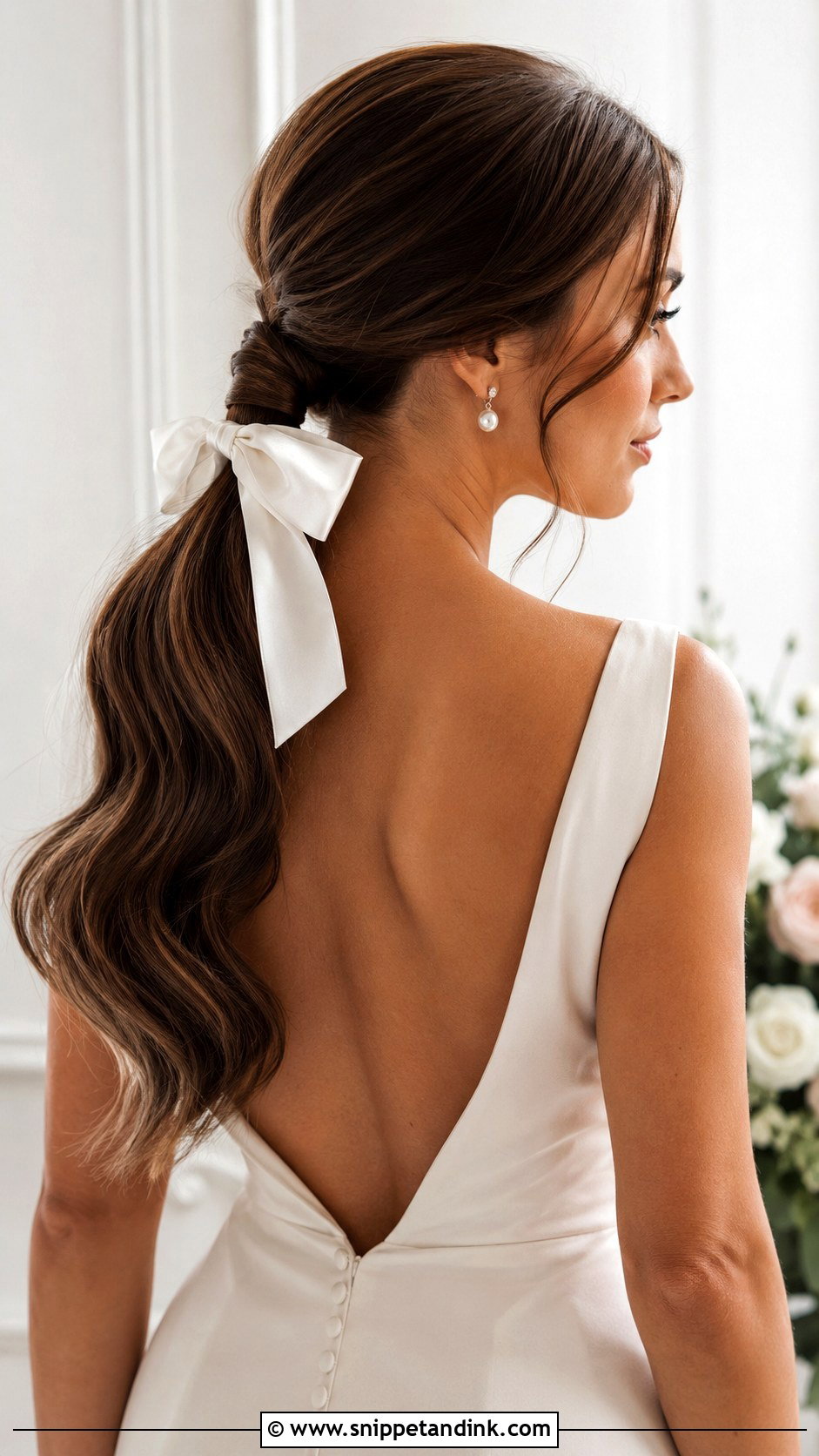 Low Ponytail Wedding Hair - Snippet and Ink - 15 Hair Styles Ideas for Wedding