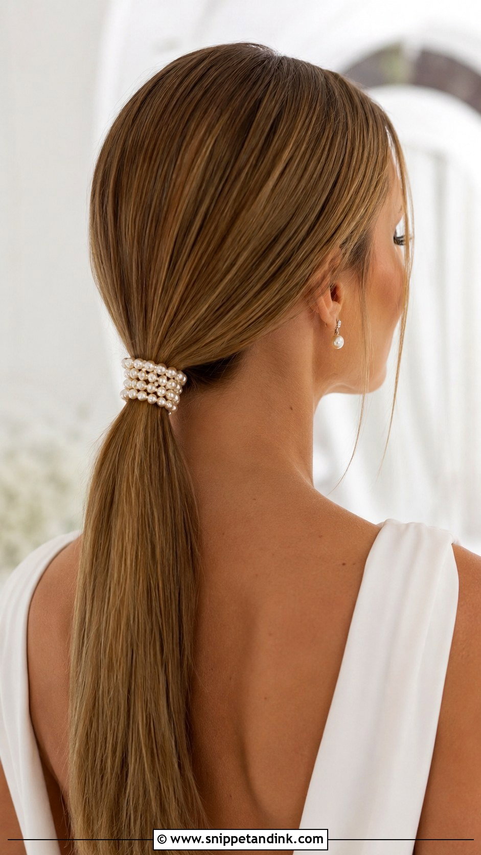 Low Ponytail Wedding Hair - Snippet and Ink - 20 Cute Wedding Hair Ideas