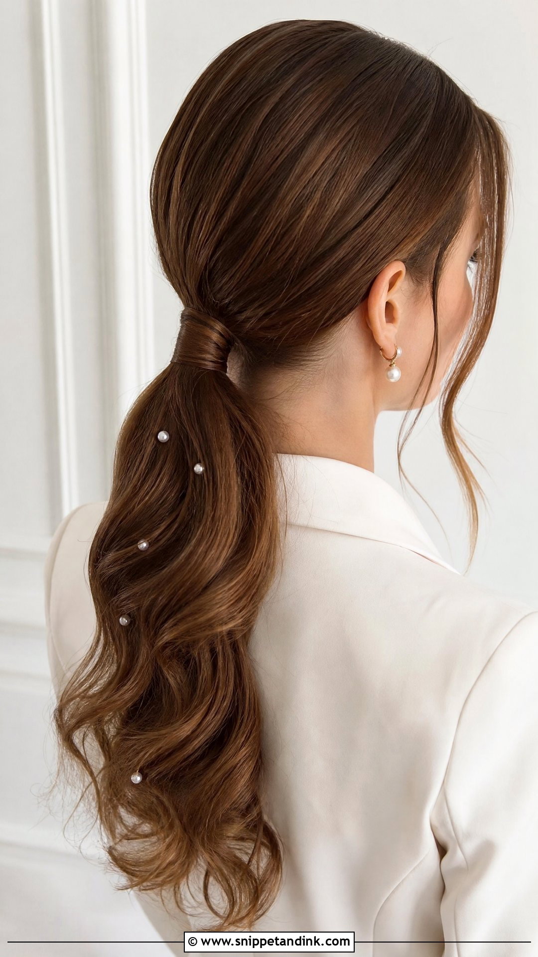 Low Ponytail Wedding Hair For Thick Hair - Snippet and Ink - 20 Wedding Hairstyles for Thick Hair