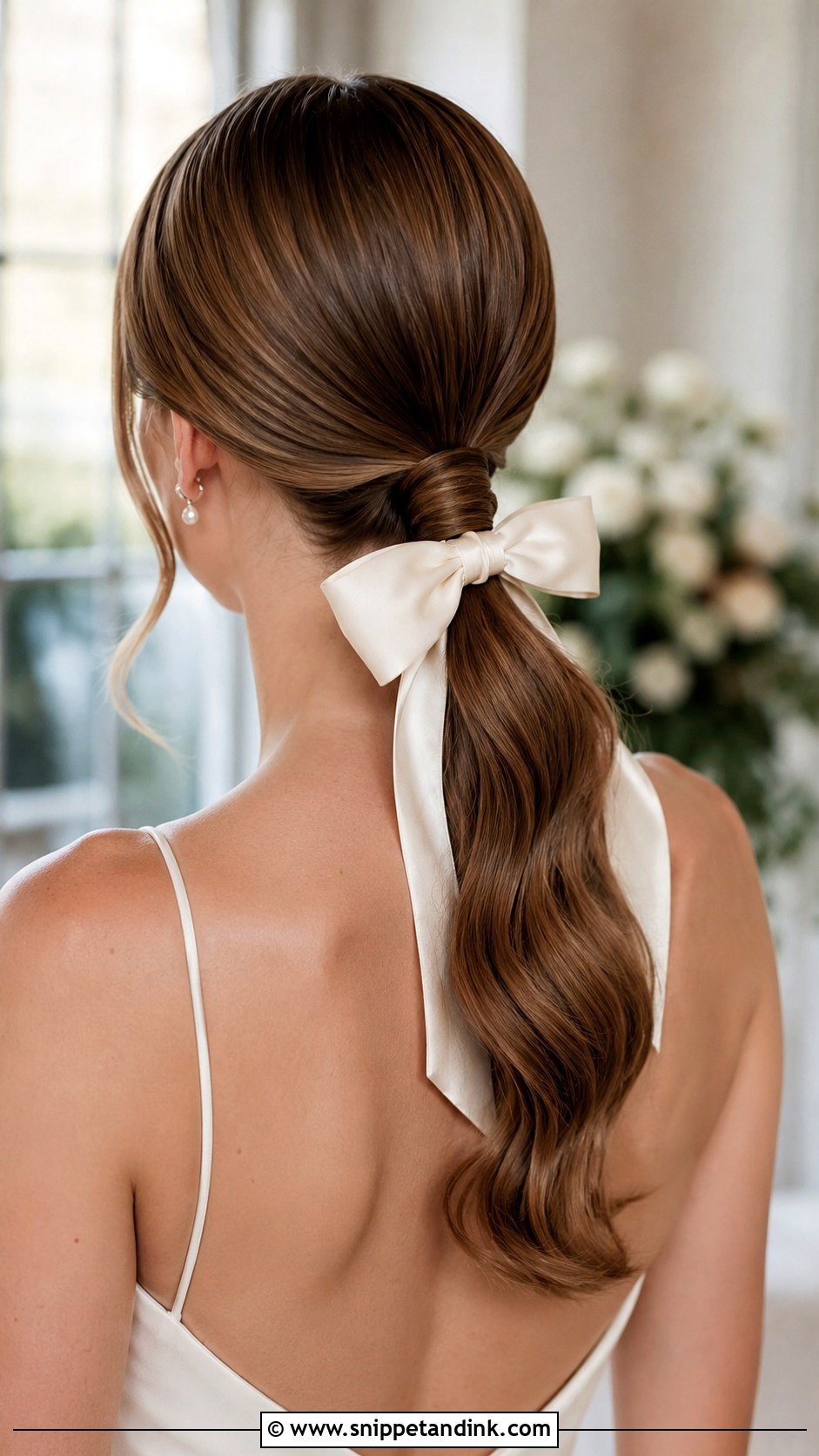 Low Ponytail Wedding Hairstyle - Snippet and Ink - 15 Hair Inspiration for Wedding Ideas