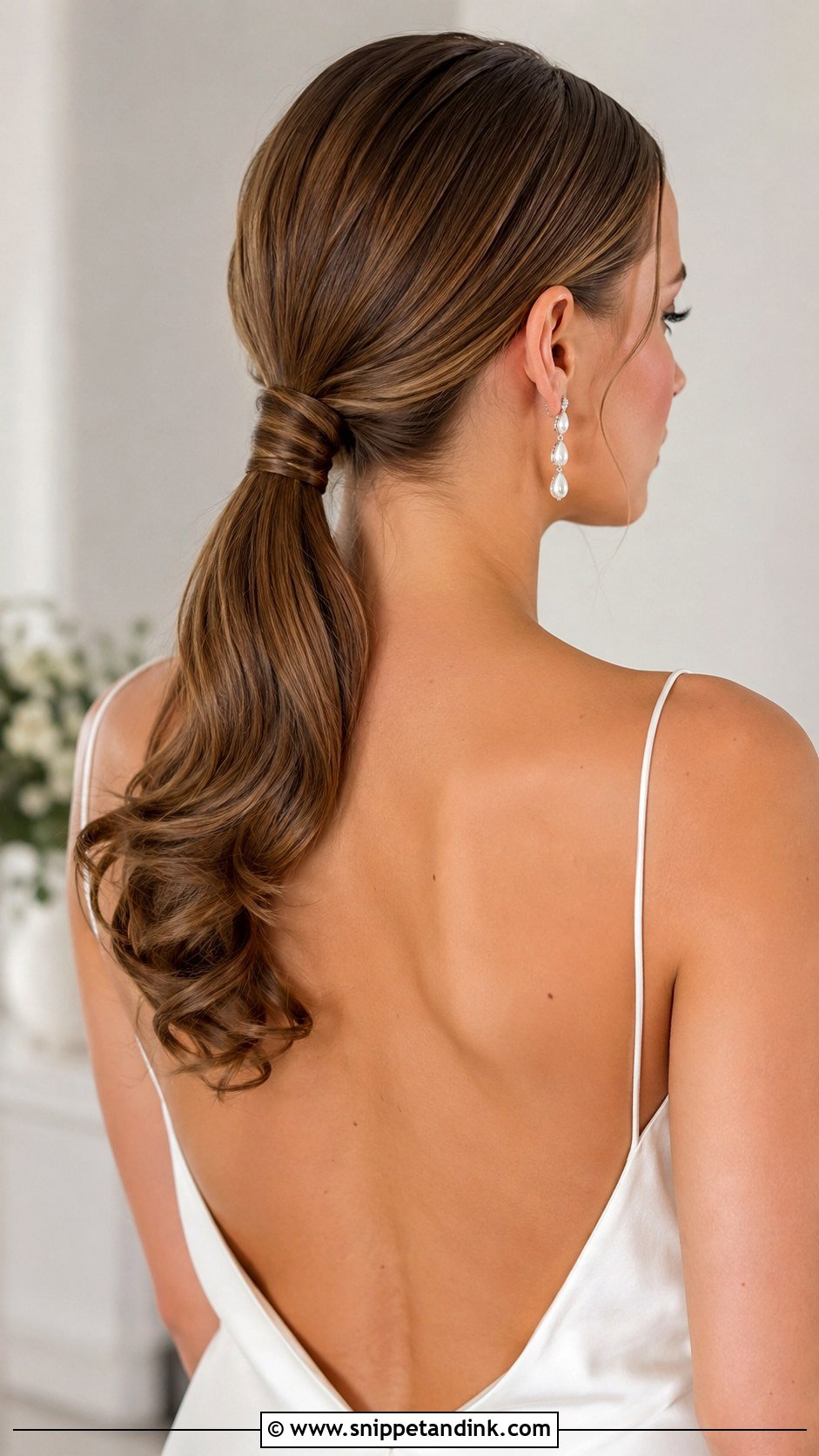 Low Ponytail Wedding Updo - Snippet and Ink - 15 Simple Wedding Hair Updo Ideas