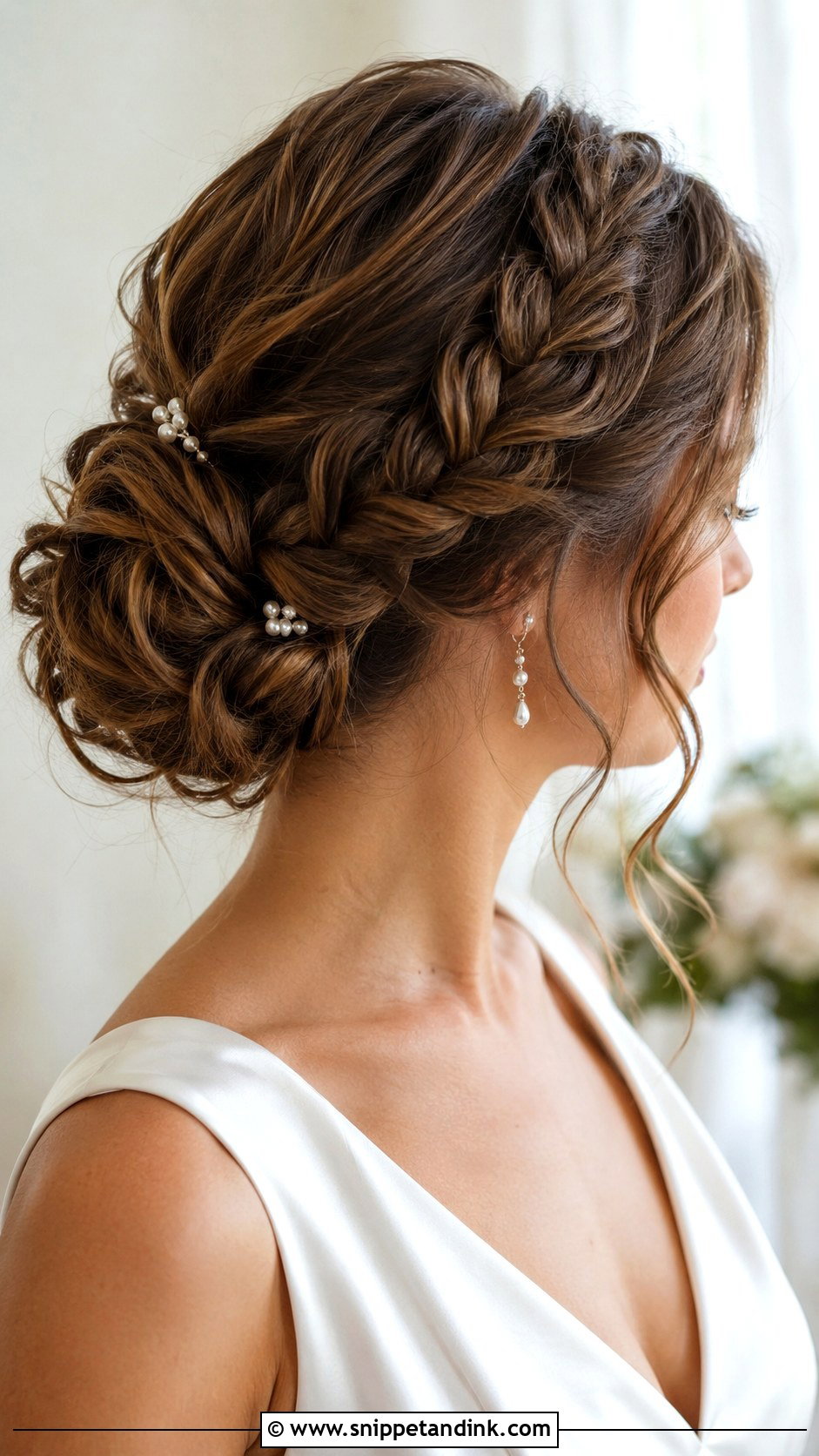 Low Ponytail Wedding Upstyle - Snippet and Ink - 15 Wedding Upstyles Medium Length Ideas